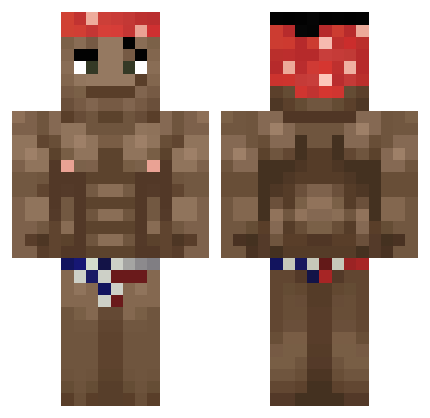 fasoolygamer2 Minecraft skin, front and back view