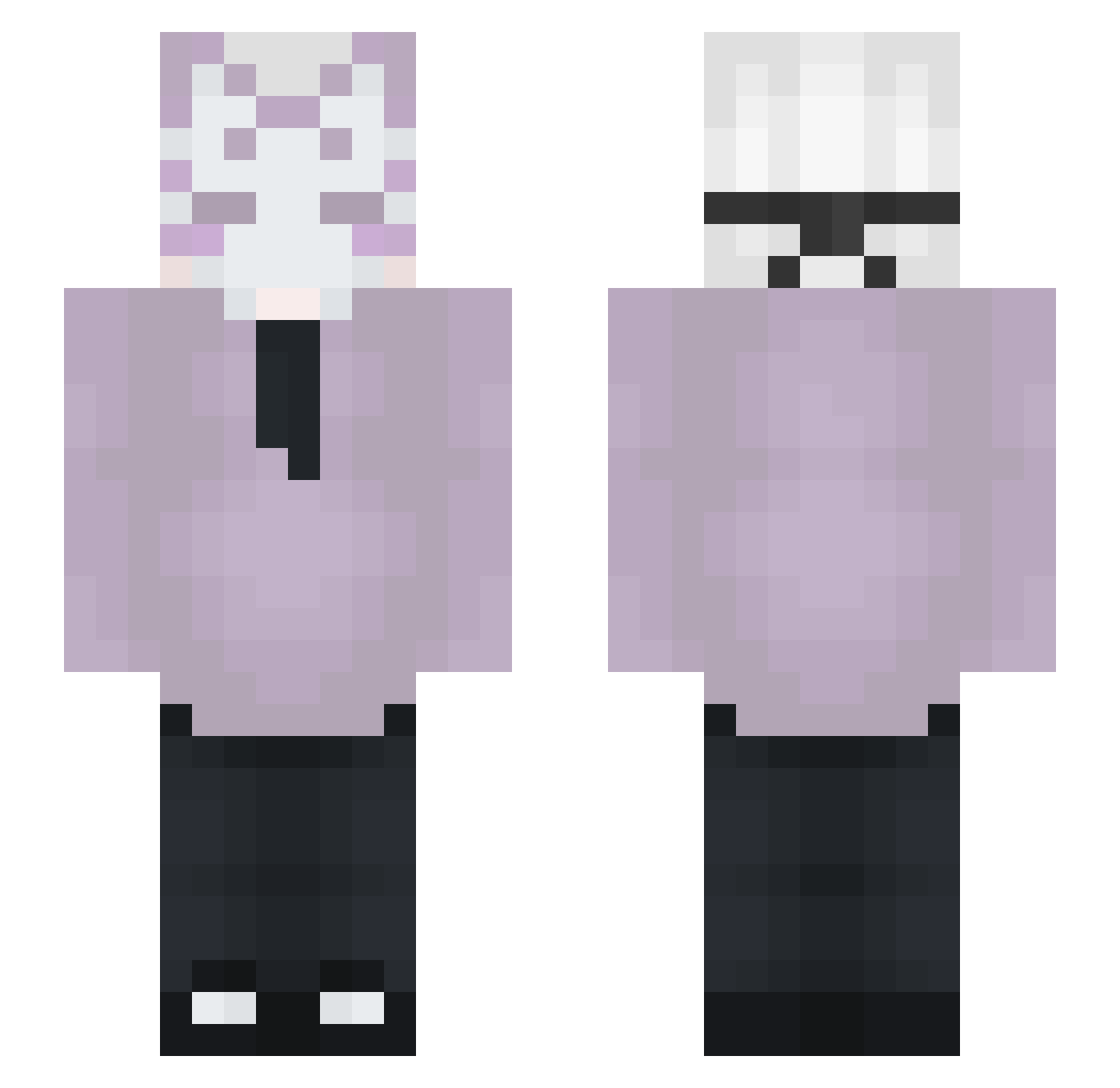 IronEli60 Minecraft skin, front and back view