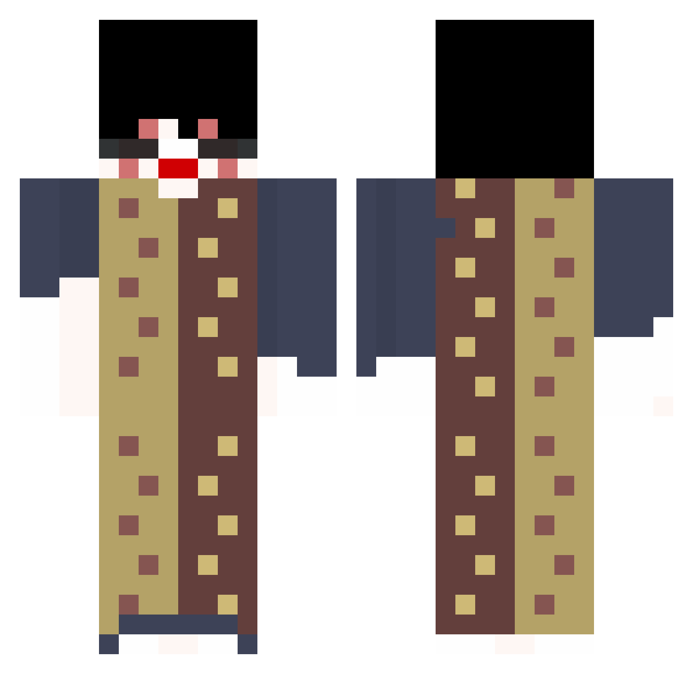 weavingeagle Minecraft skin, front and back view