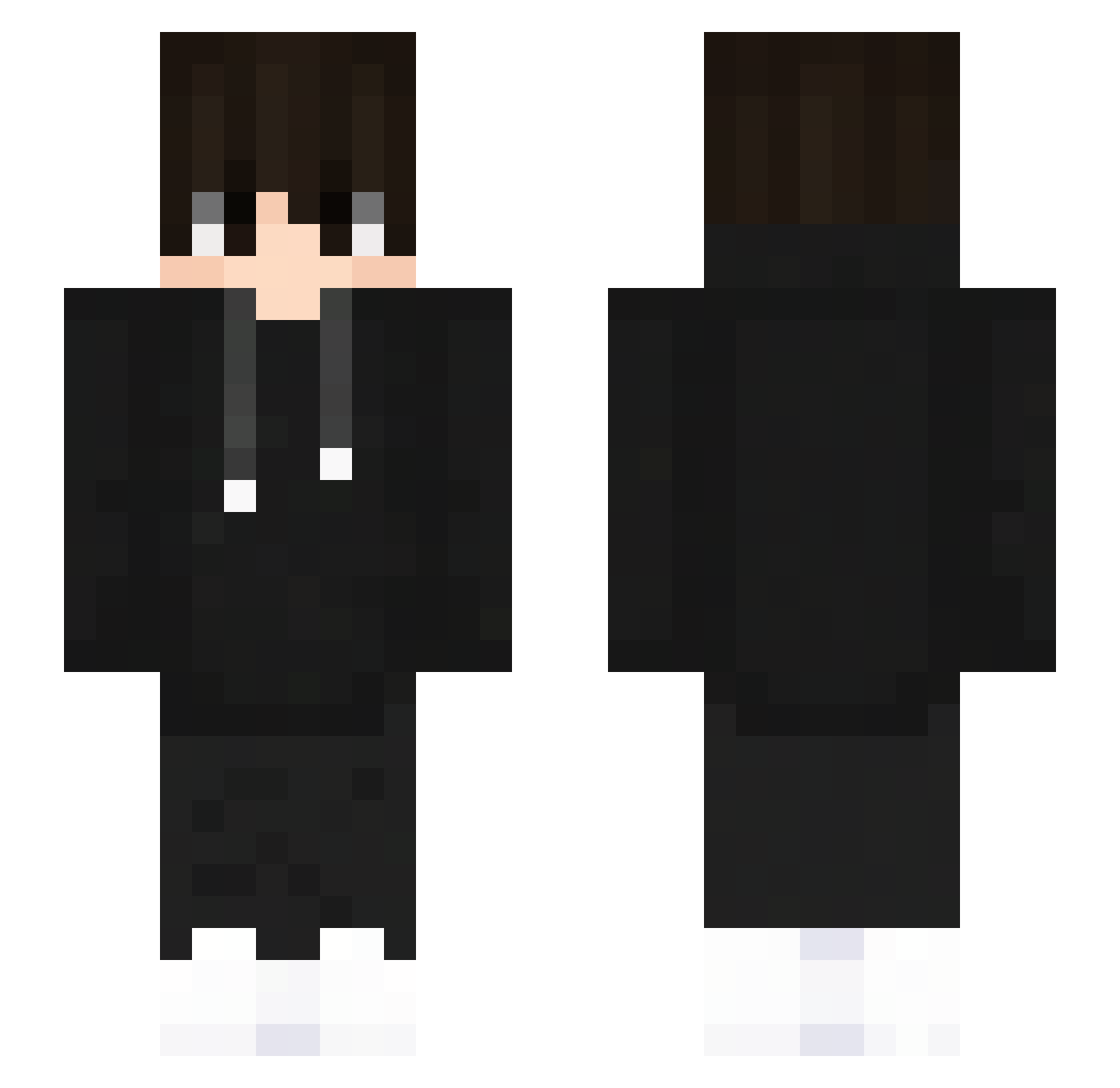 TeamDerAffen Minecraft skin, front and back view