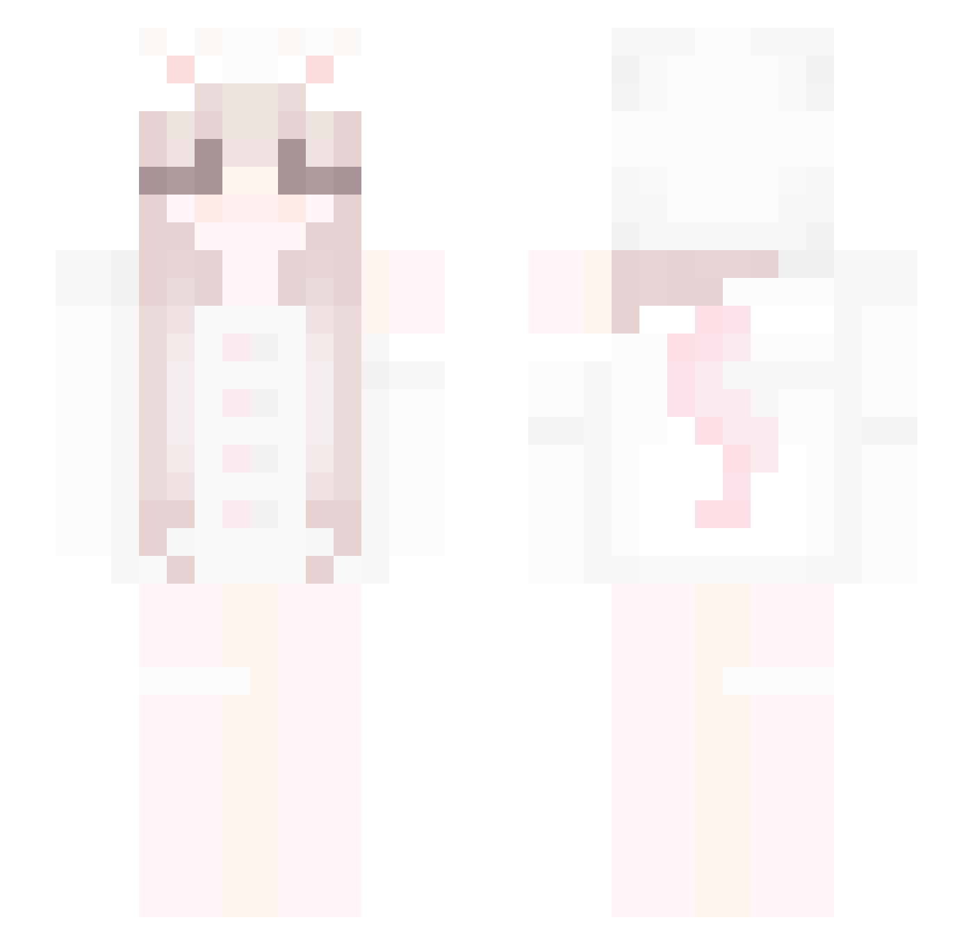 70lv Minecraft skin, front and back view