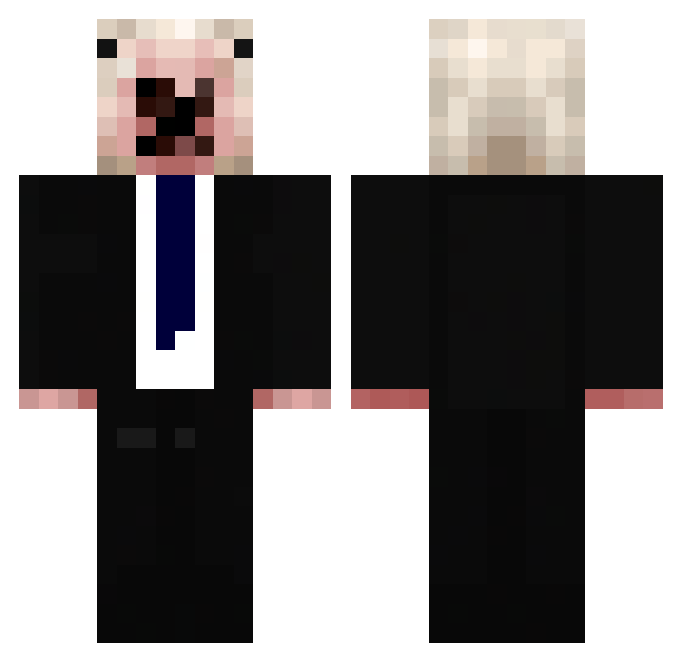 w_joel67 Minecraft skin, front and back view