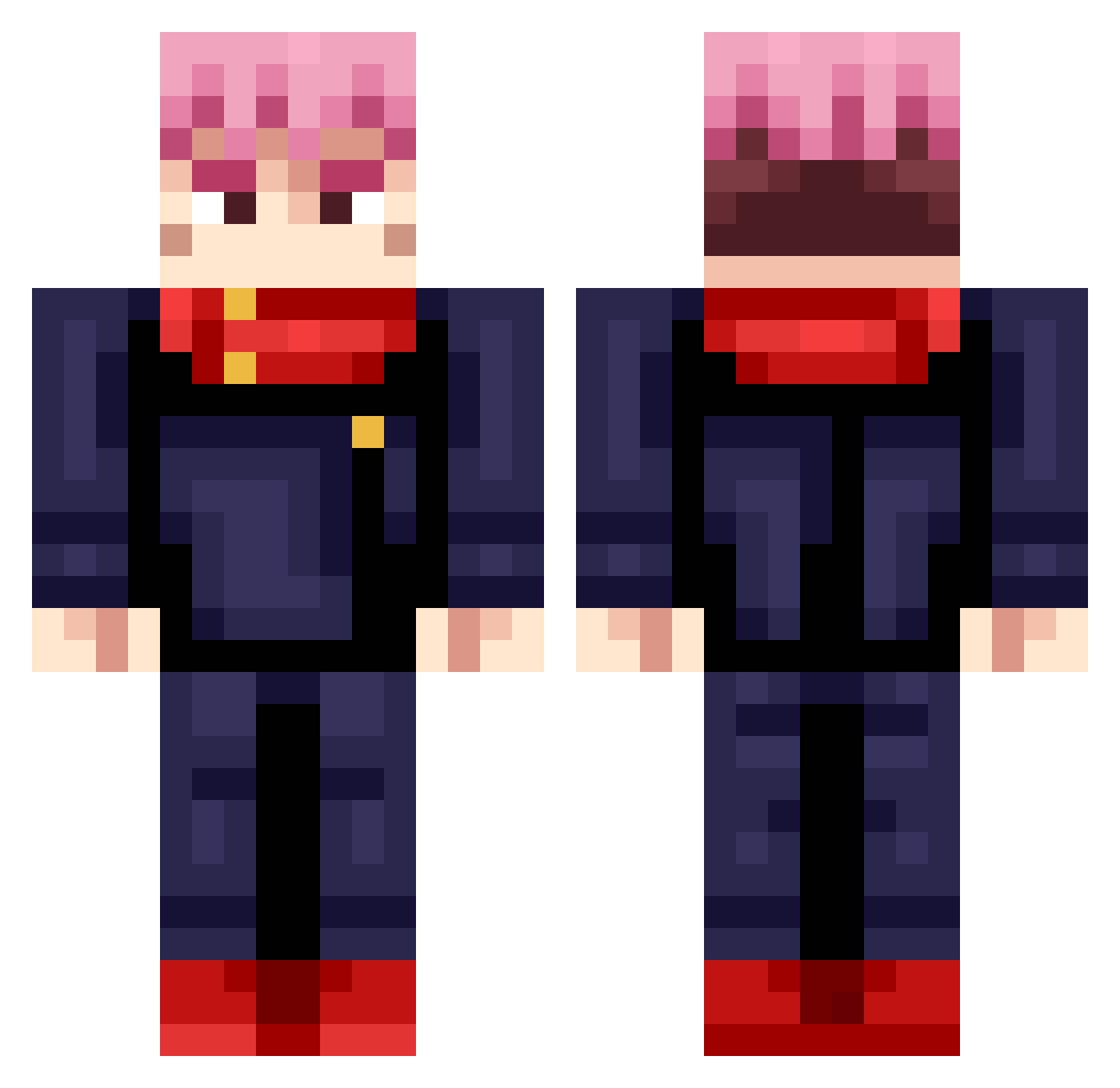 FatDiamond1918 Minecraft skin, front and back view