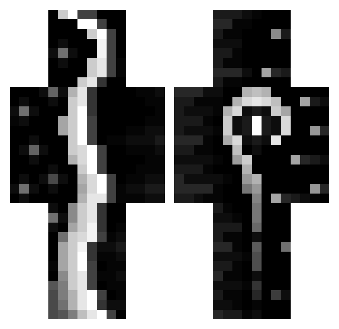 TheFizzh09 Minecraft skin, front and back view