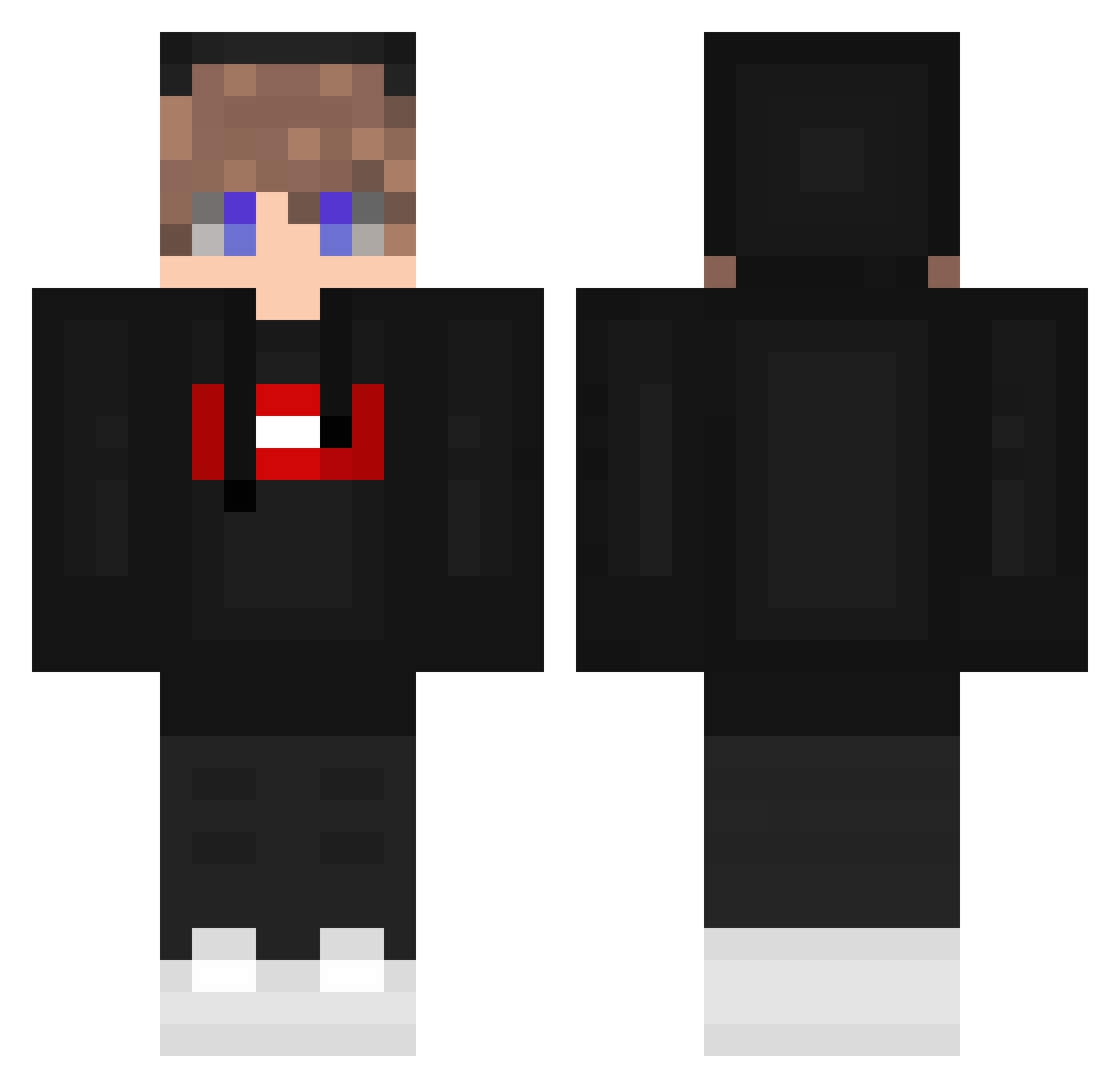 Koijazo Minecraft skin, front and back view