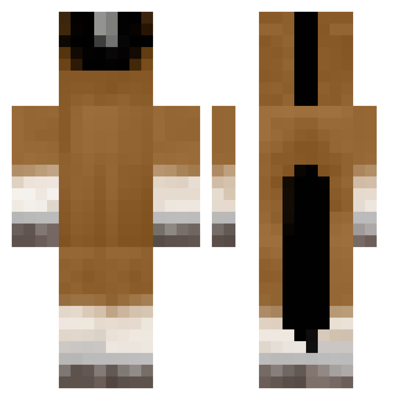 GodZDead_ Minecraft skin, front and back view