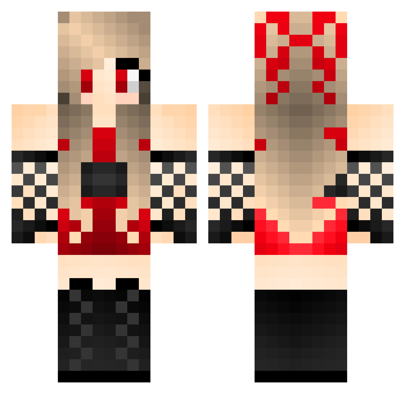 Su35_ Minecraft skin, front and back view