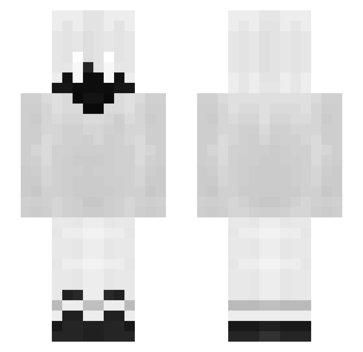 Qubam8702 Minecraft skin, front and back view