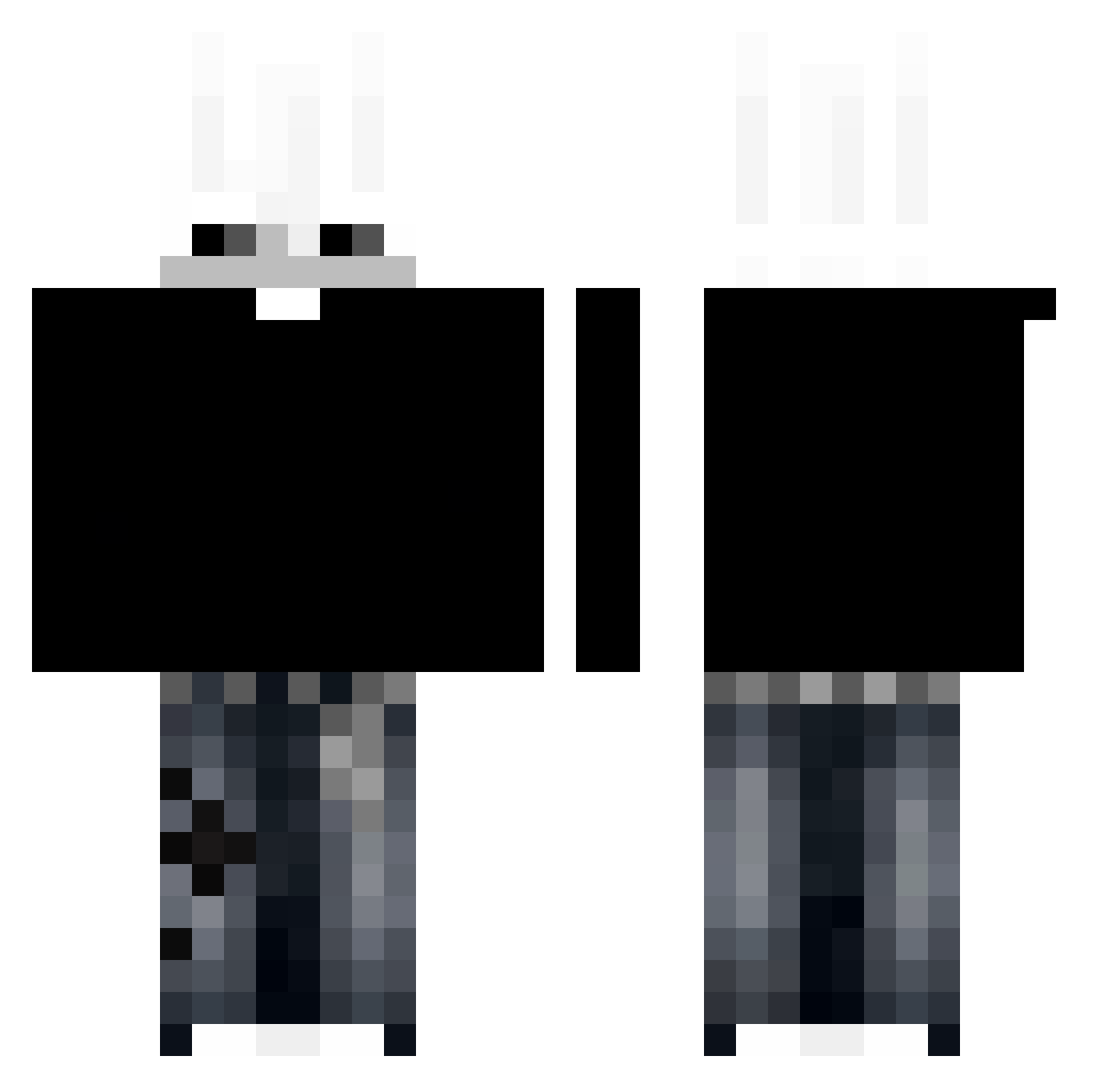 ykBenn Minecraft skin, front and back view
