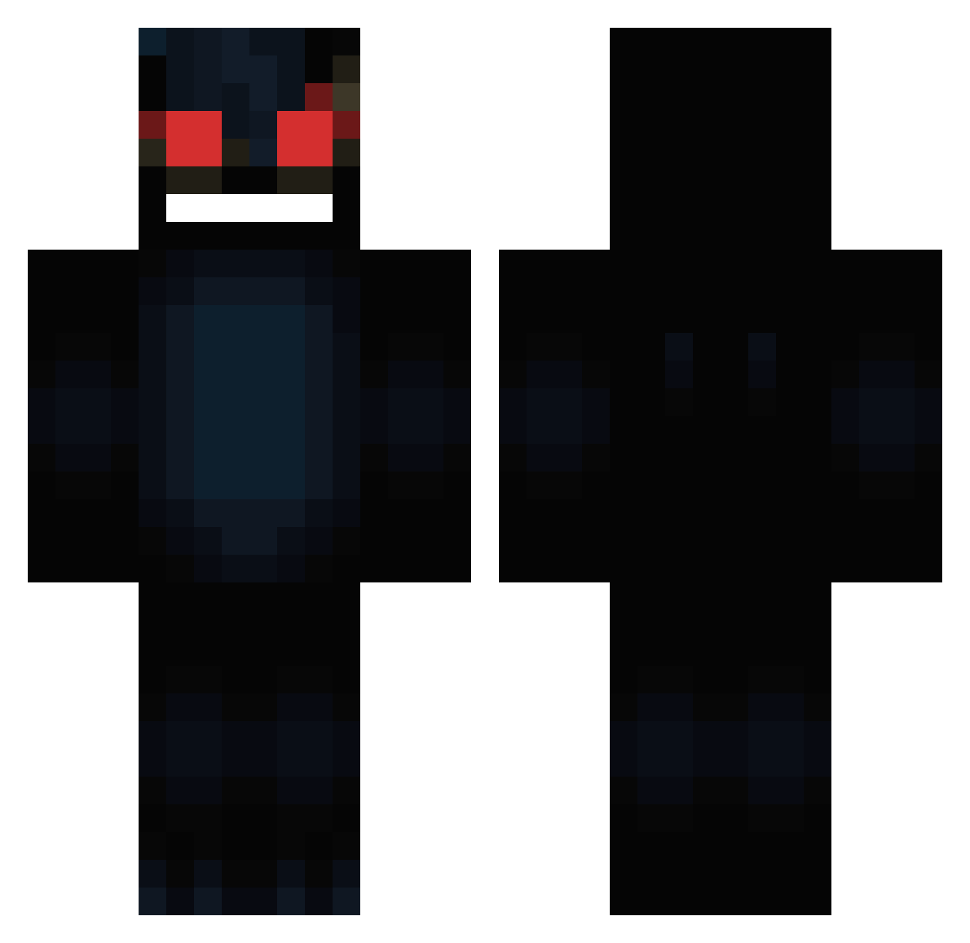 Ogremight Minecraft skin, front and back view