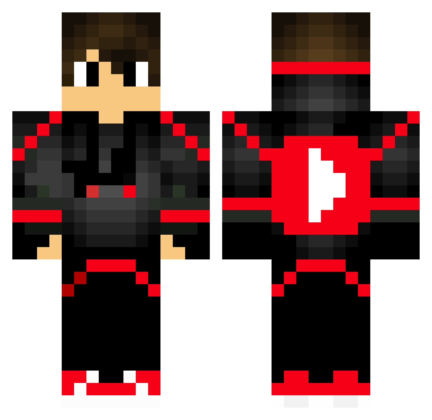 CookierZ Minecraft skin, front and back view