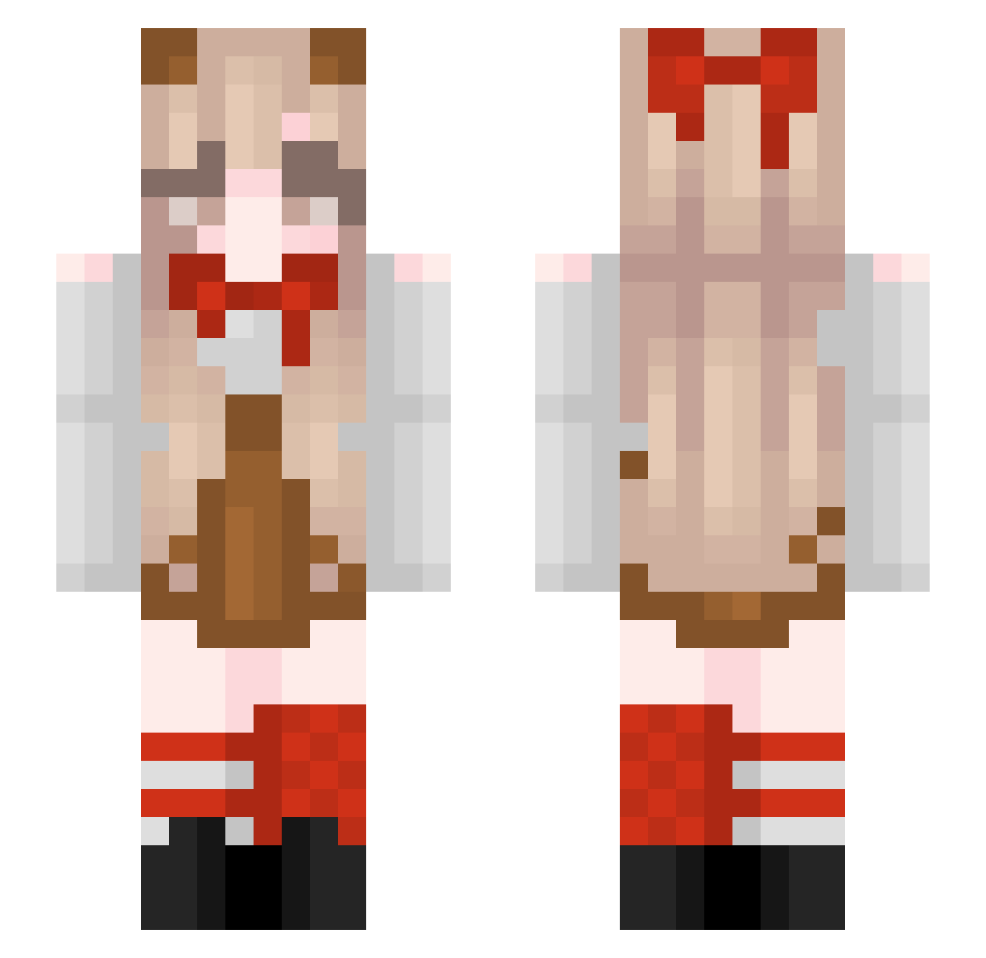 fireblaze1700 Minecraft skin, front and back view