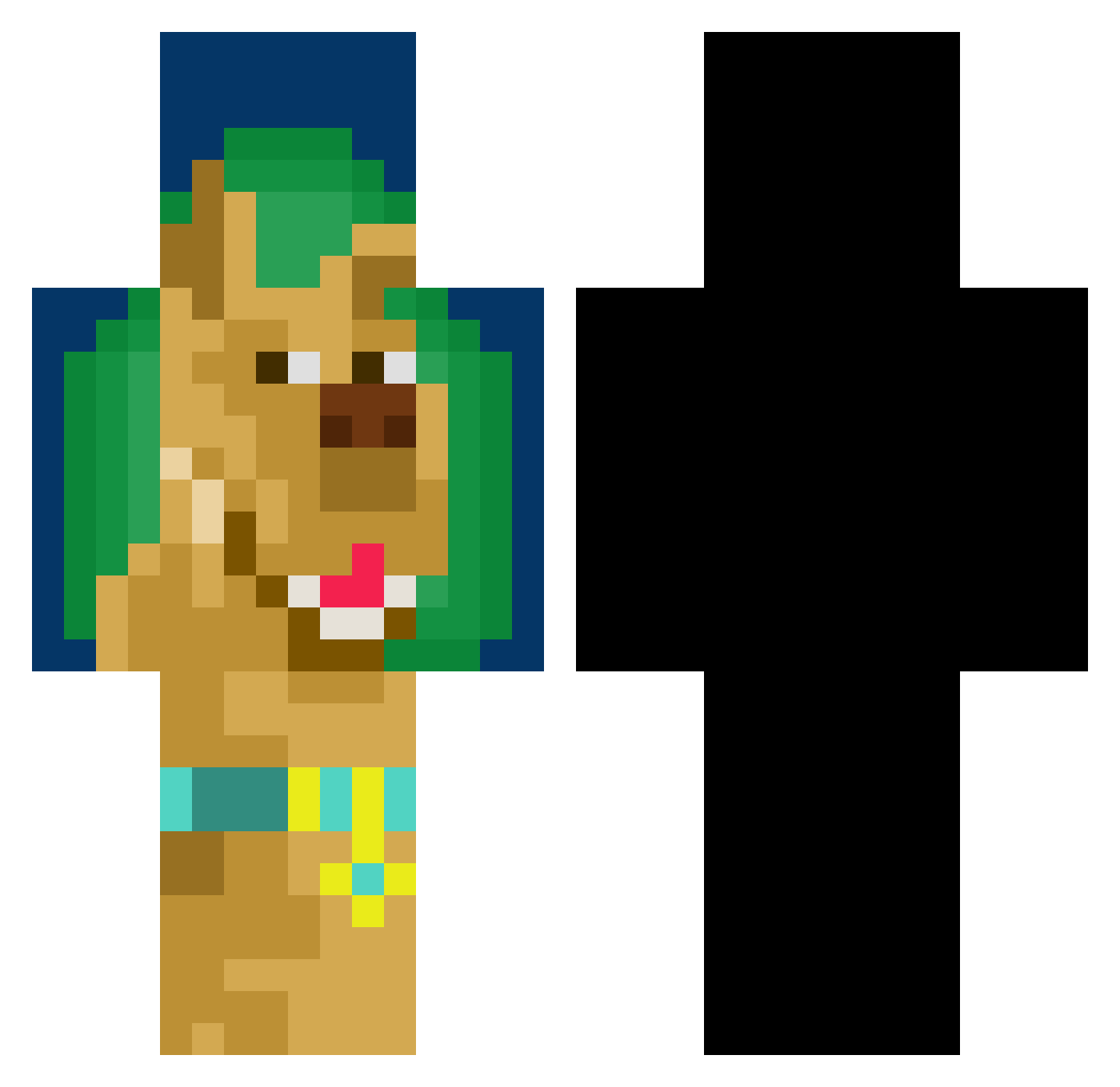 silverninja16297 Minecraft skin, front and back view