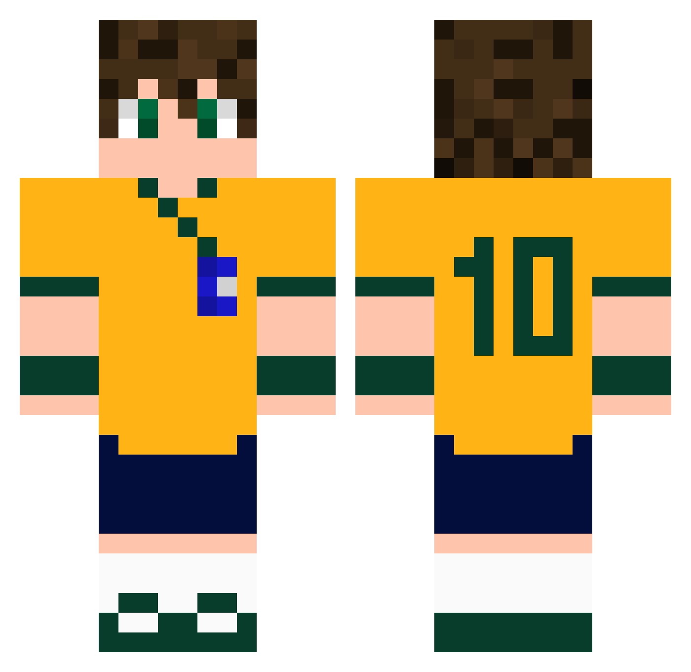 Z_Clpd Minecraft skin, front and back view