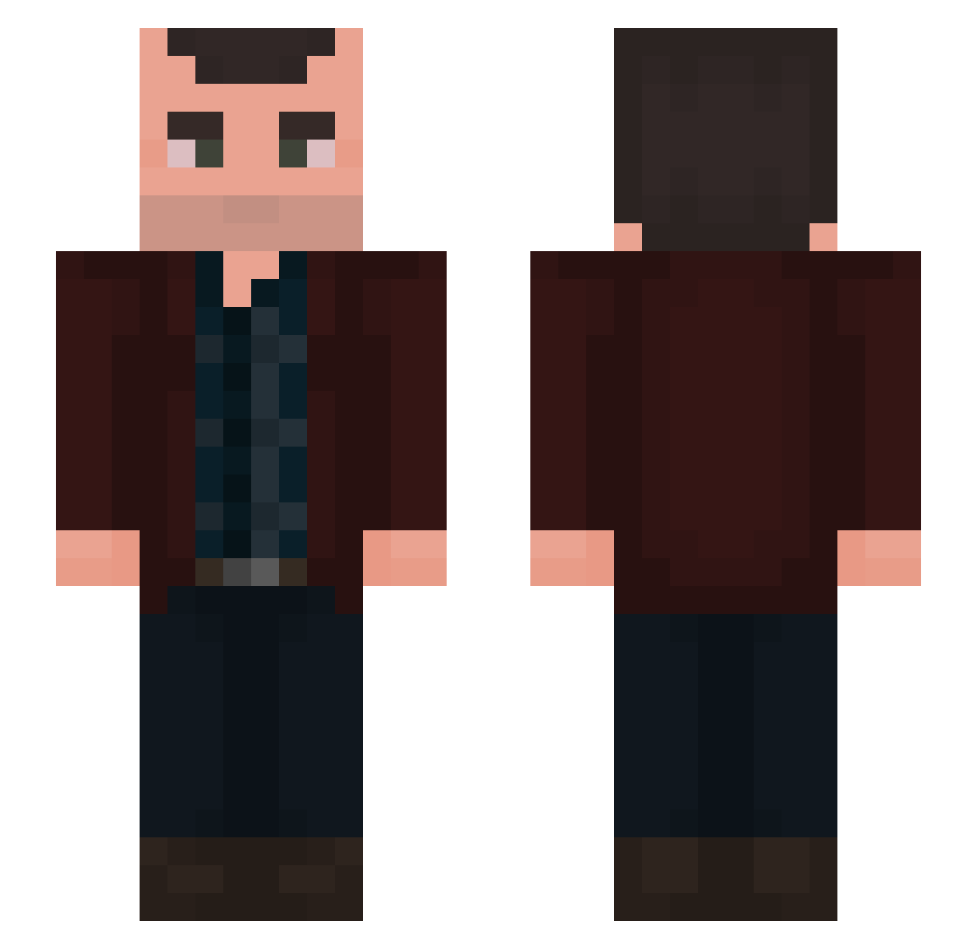 Polo_Ori Minecraft skin, front and back view