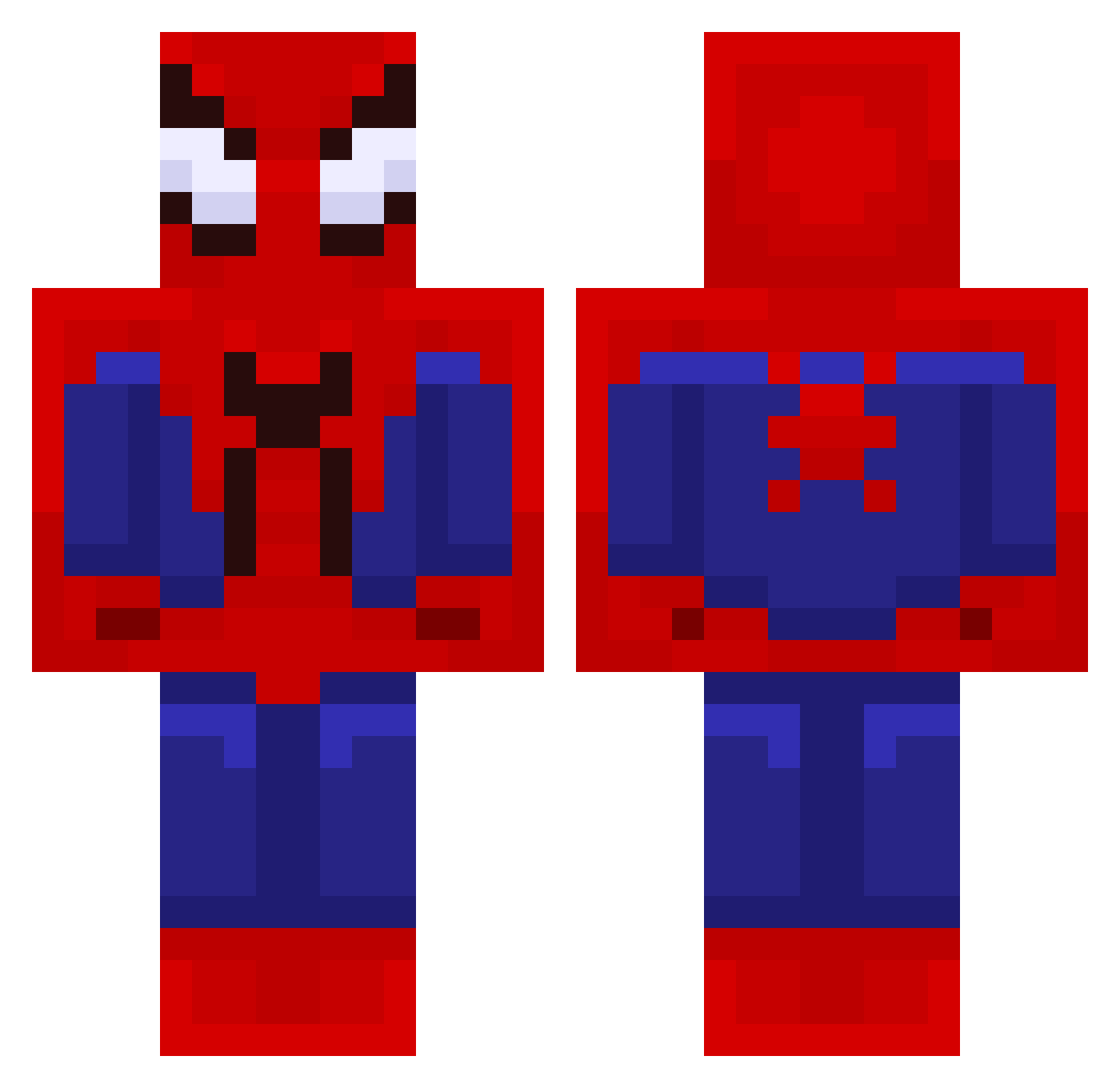 JaredR506 Minecraft skin, front and back view