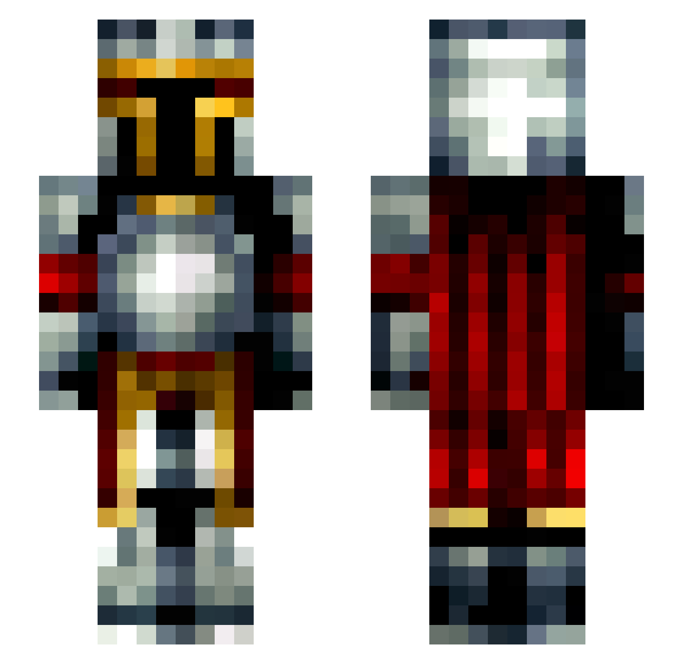 Kaimarcz Minecraft skin, front and back view