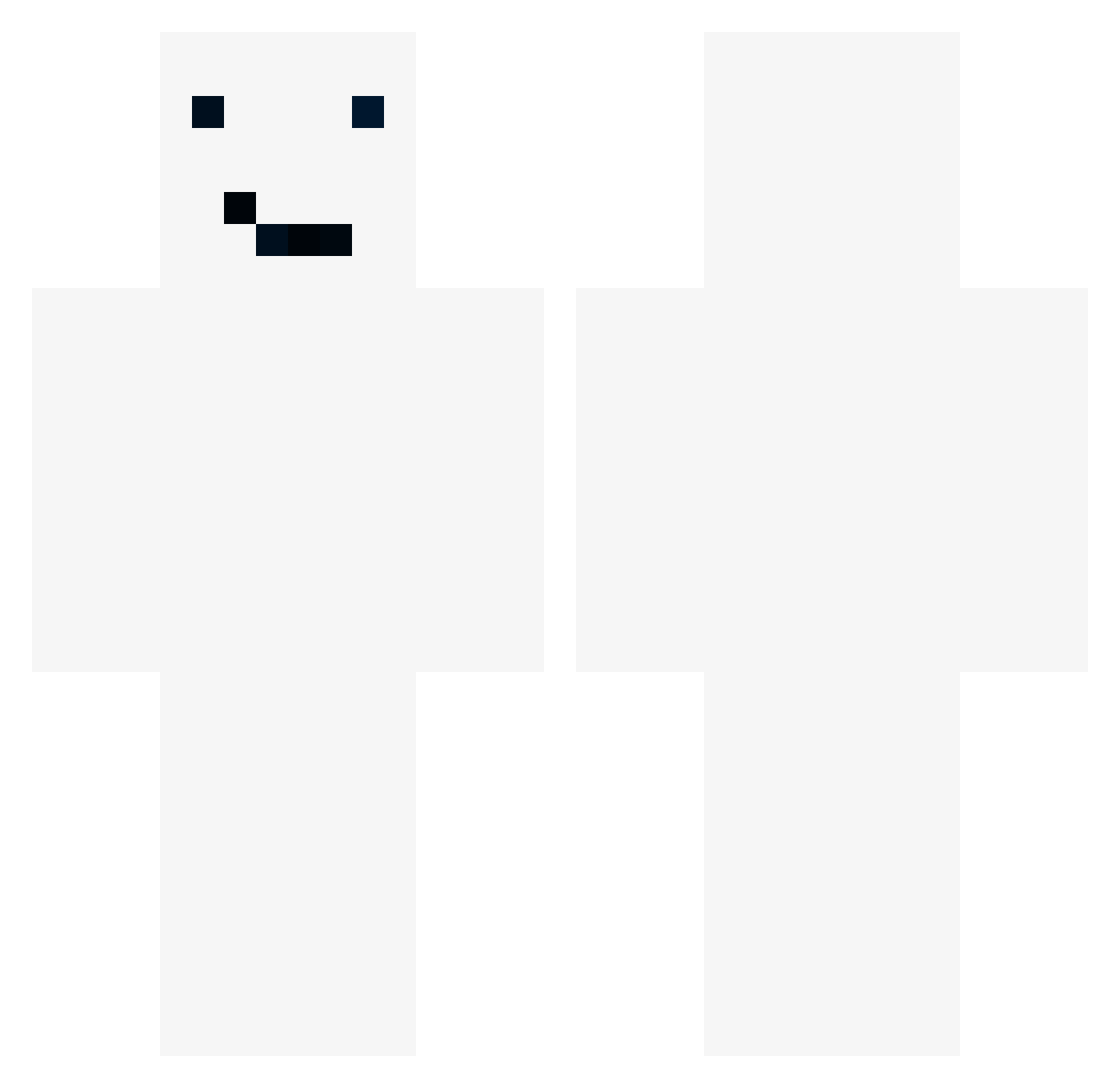 bombom14 Minecraft skin, front and back view