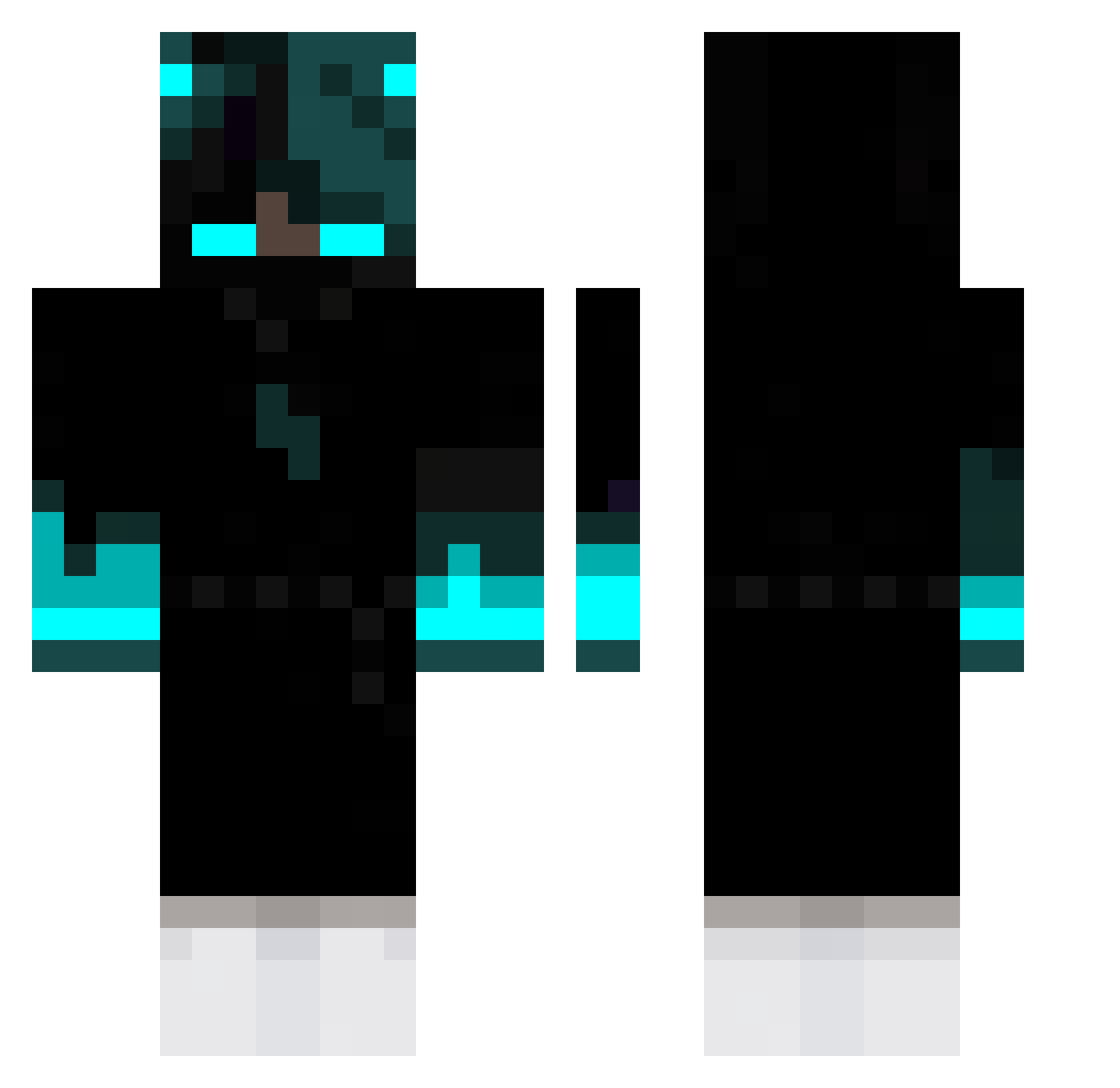 GGMB2013 Minecraft skin, front and back view