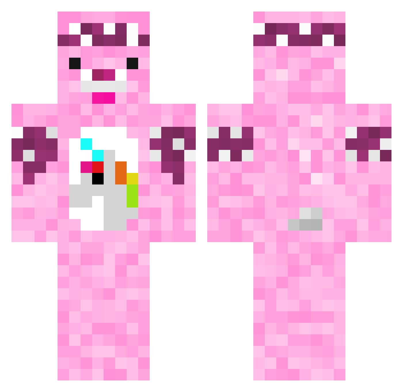 empereurgaga Minecraft skin, front and back view