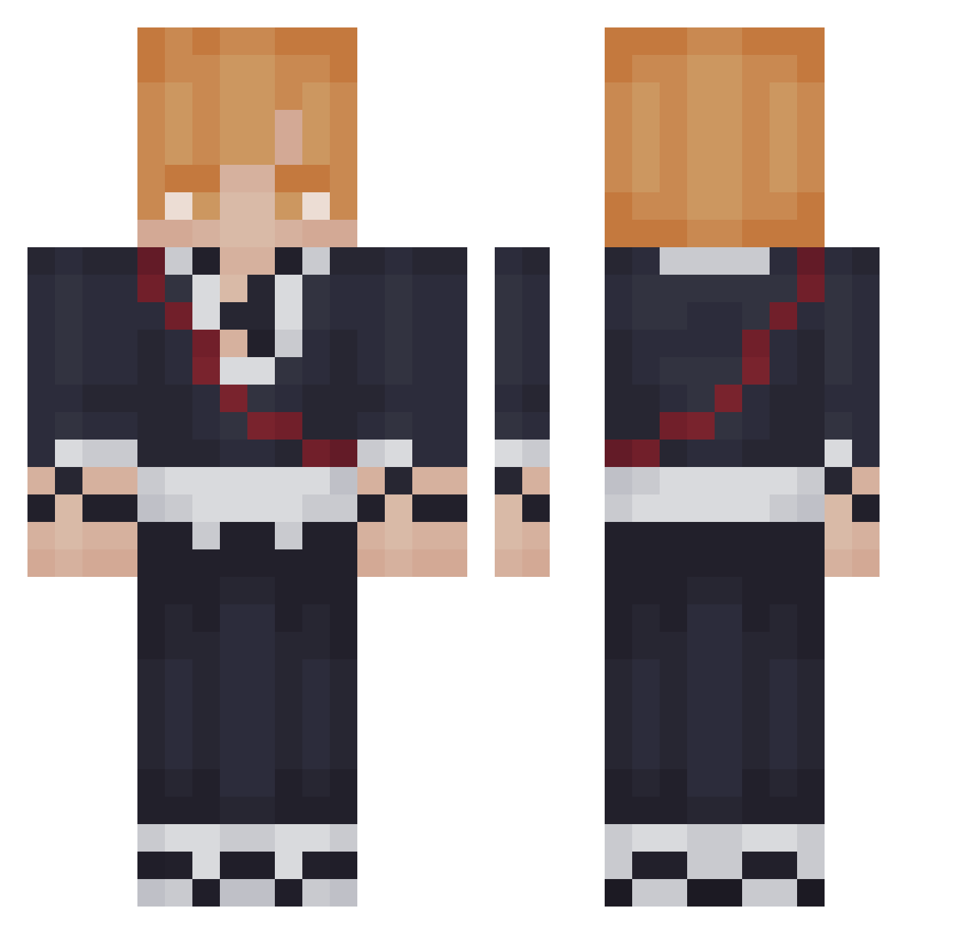 bulgogyi Minecraft skin, front and back view