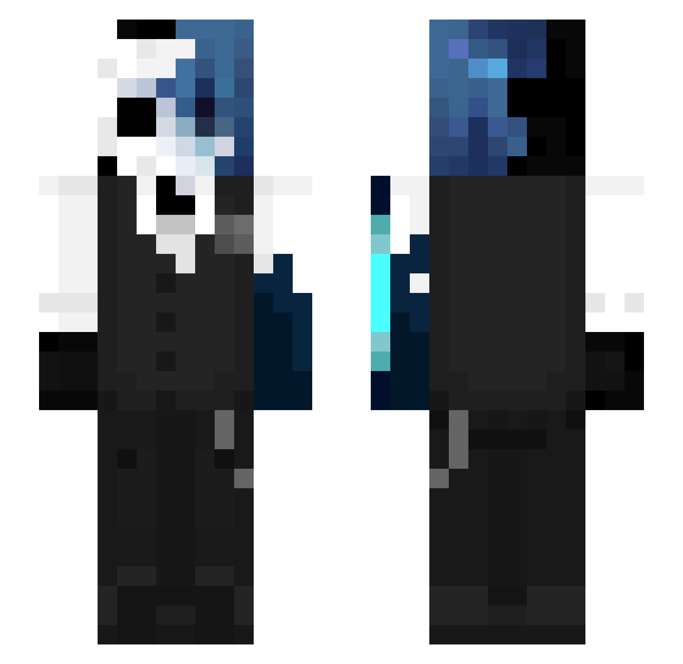 This_Is_Eden Minecraft skin, front and back view