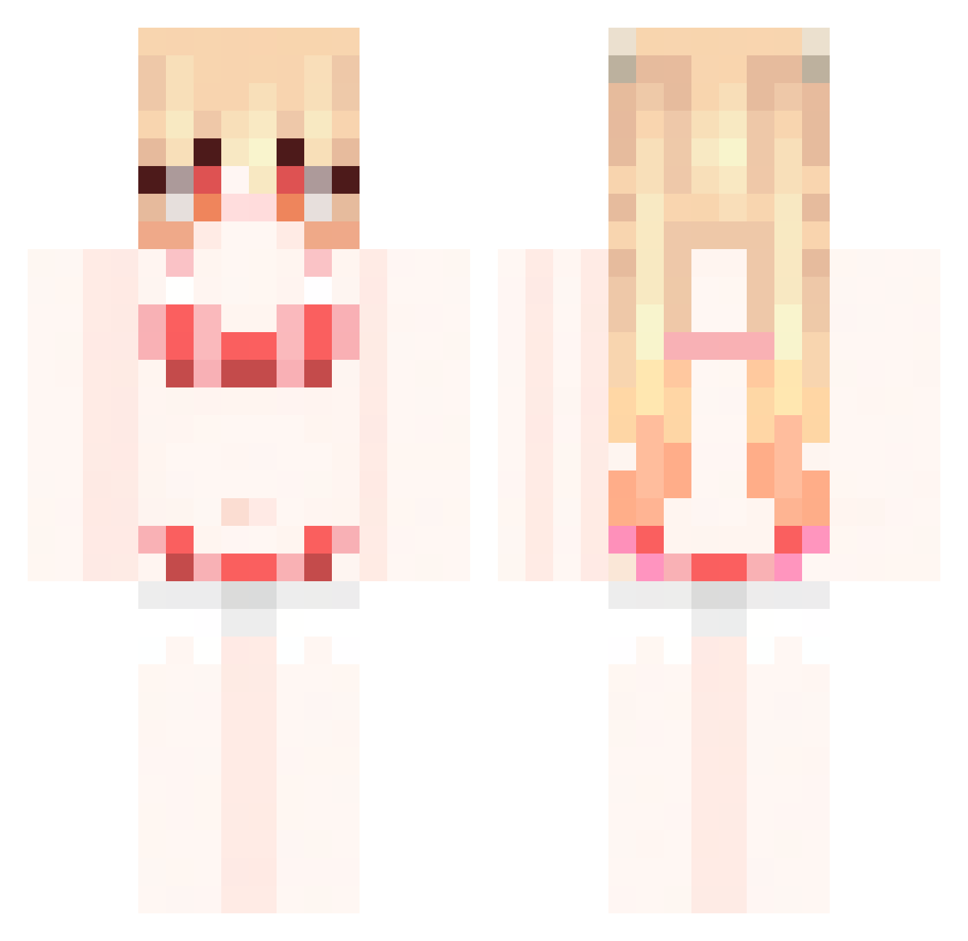 AJZGamer6875 Minecraft skin, front and back view