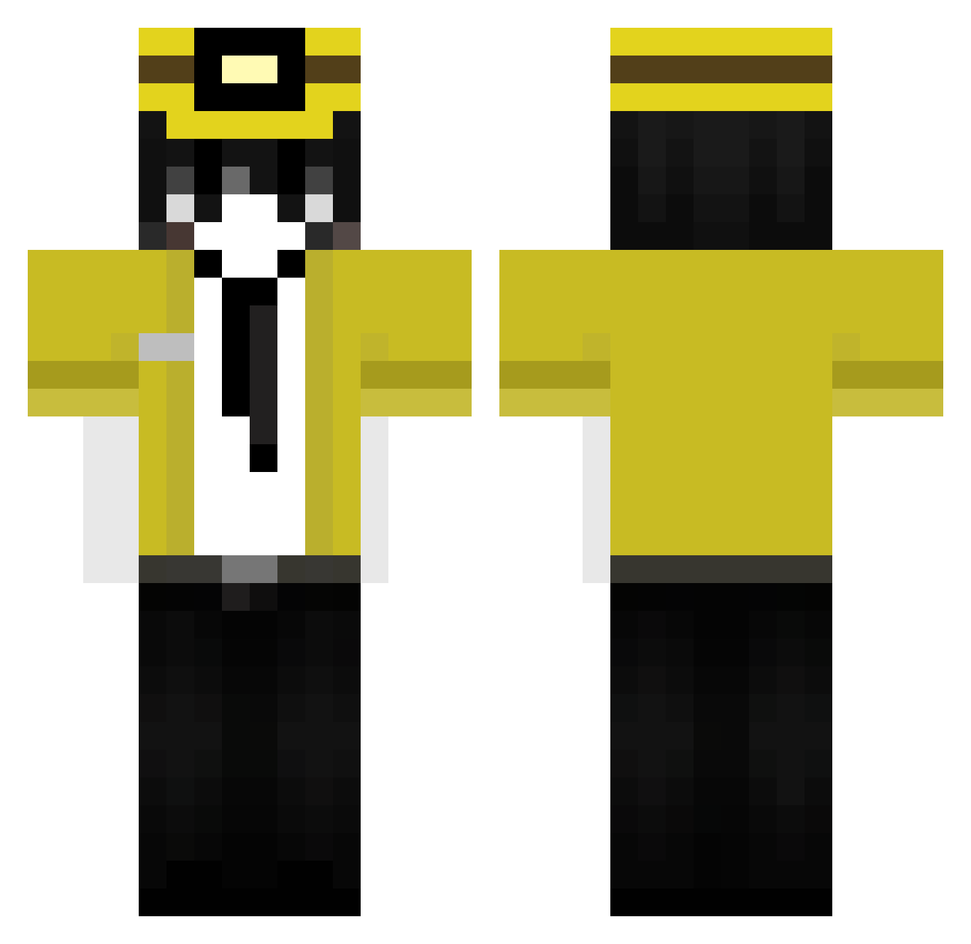 CoGoRee Minecraft skin, front and back view