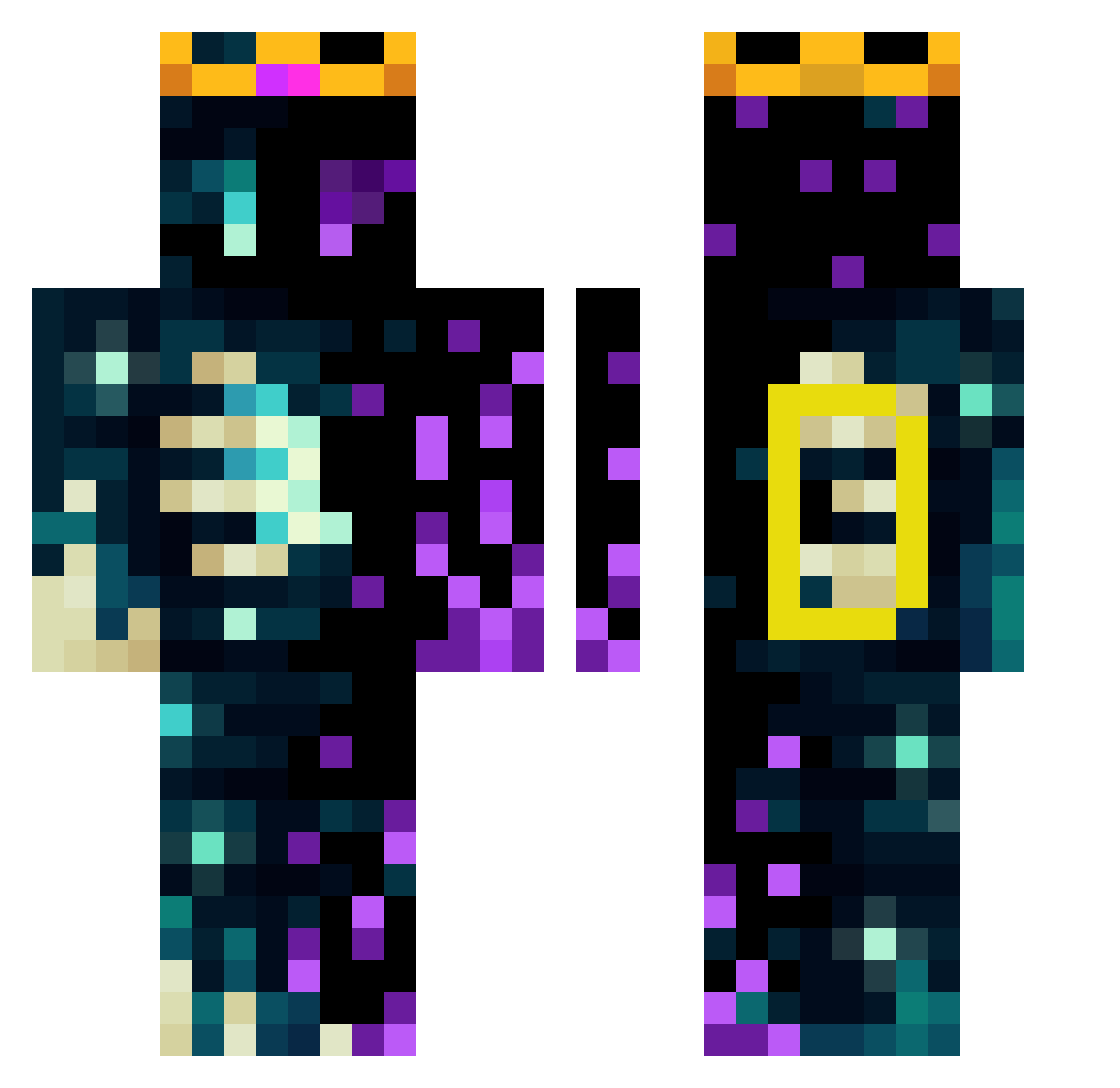 Adidas2014 Minecraft skin, front and back view
