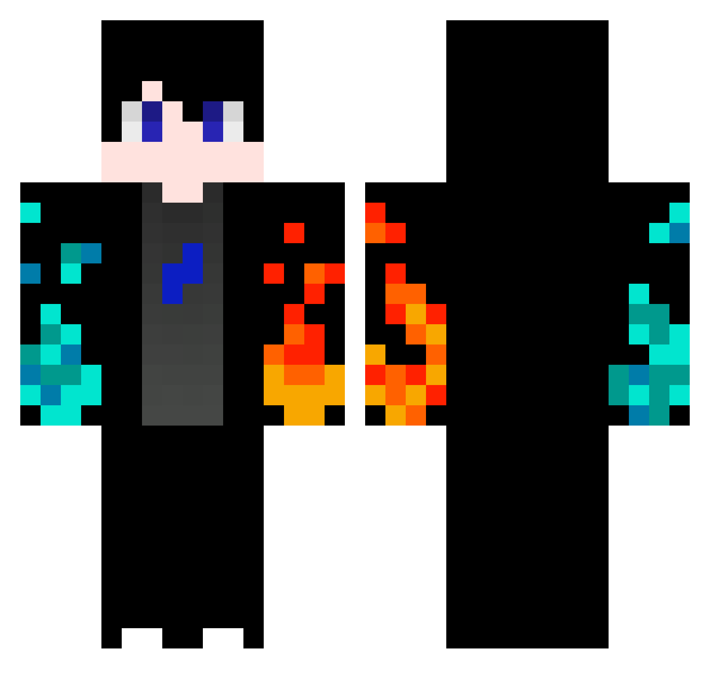 _Florentino_ Minecraft skin, front and back view