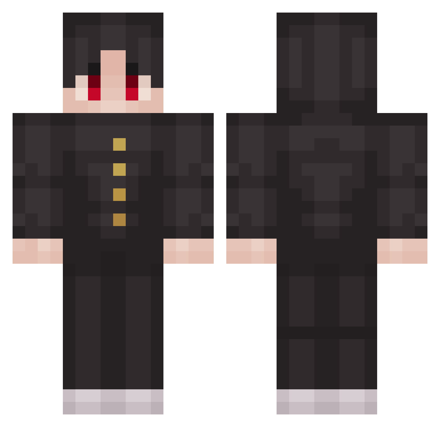 Tuna_Stew Minecraft skin, front and back view