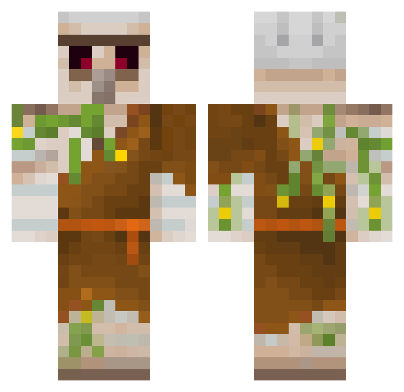 Smith427 Minecraft skin, front and back view