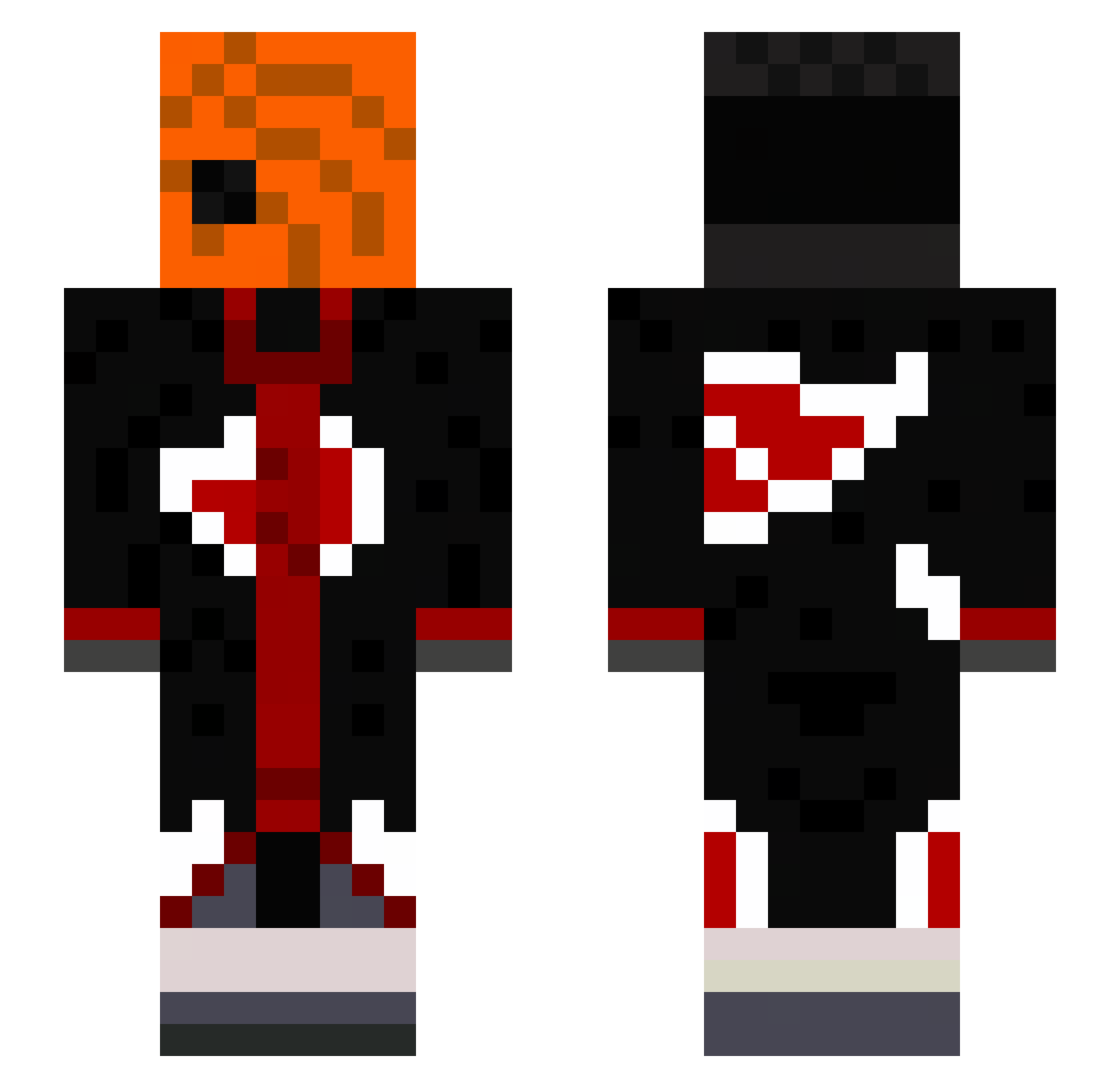 lvcasishere Minecraft skin, front and back view