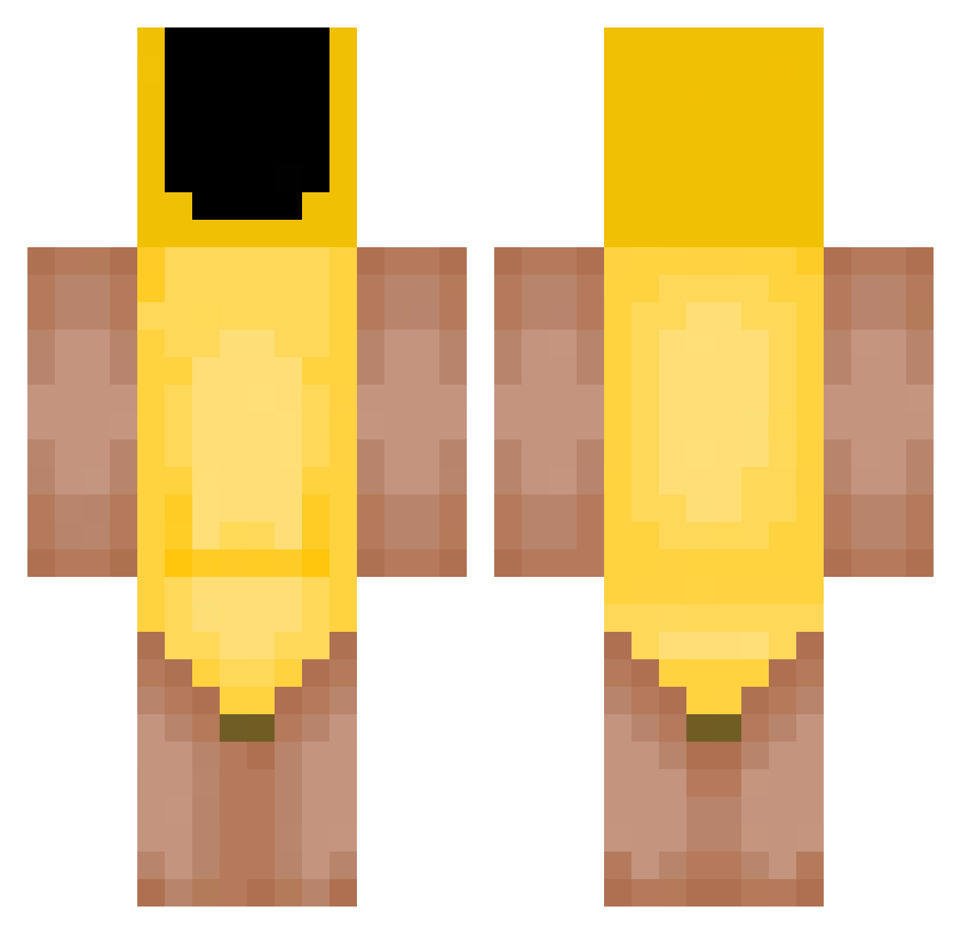 bernaynay Minecraft skin, front and back view