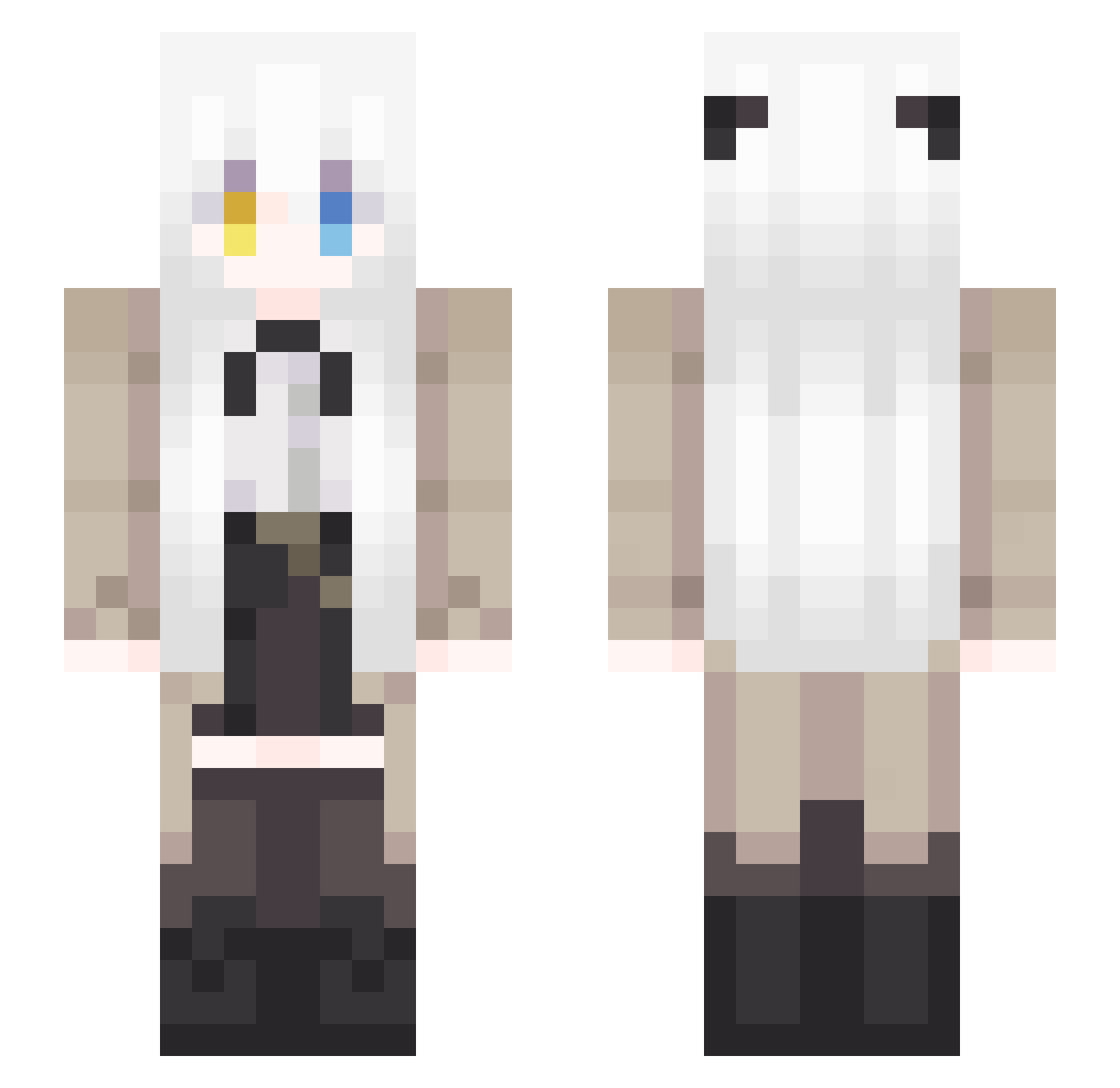 kirby_kenta Minecraft skin, front and back view