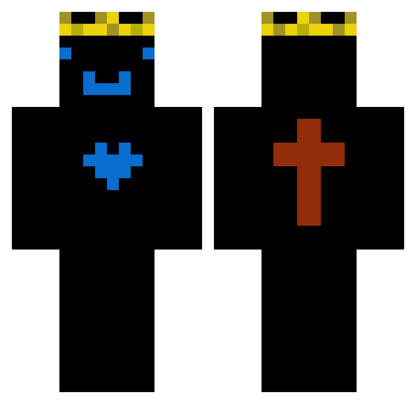 _wittyMC_ Minecraft skin, front and back view