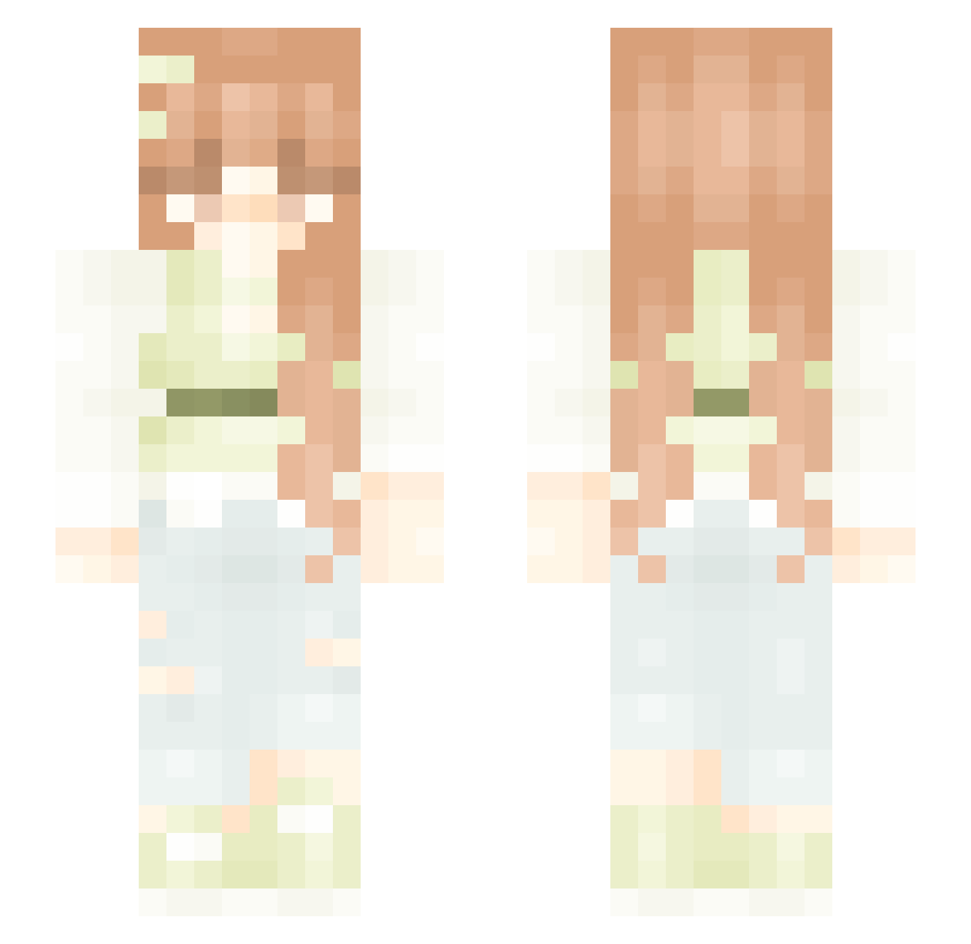 darkfighter289 Minecraft skin, front and back view
