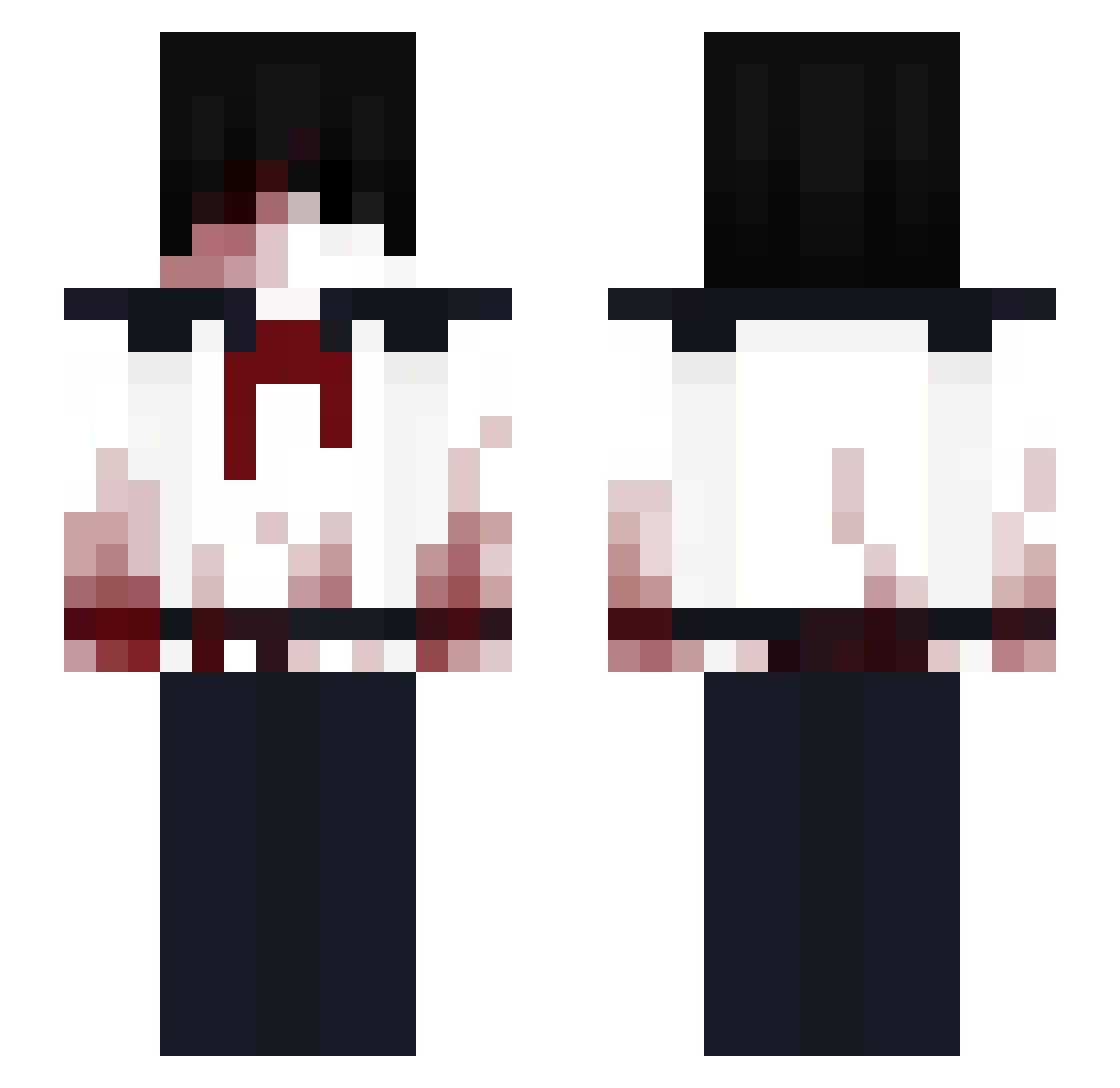 Akuma_xz3 Minecraft skin, front and back view