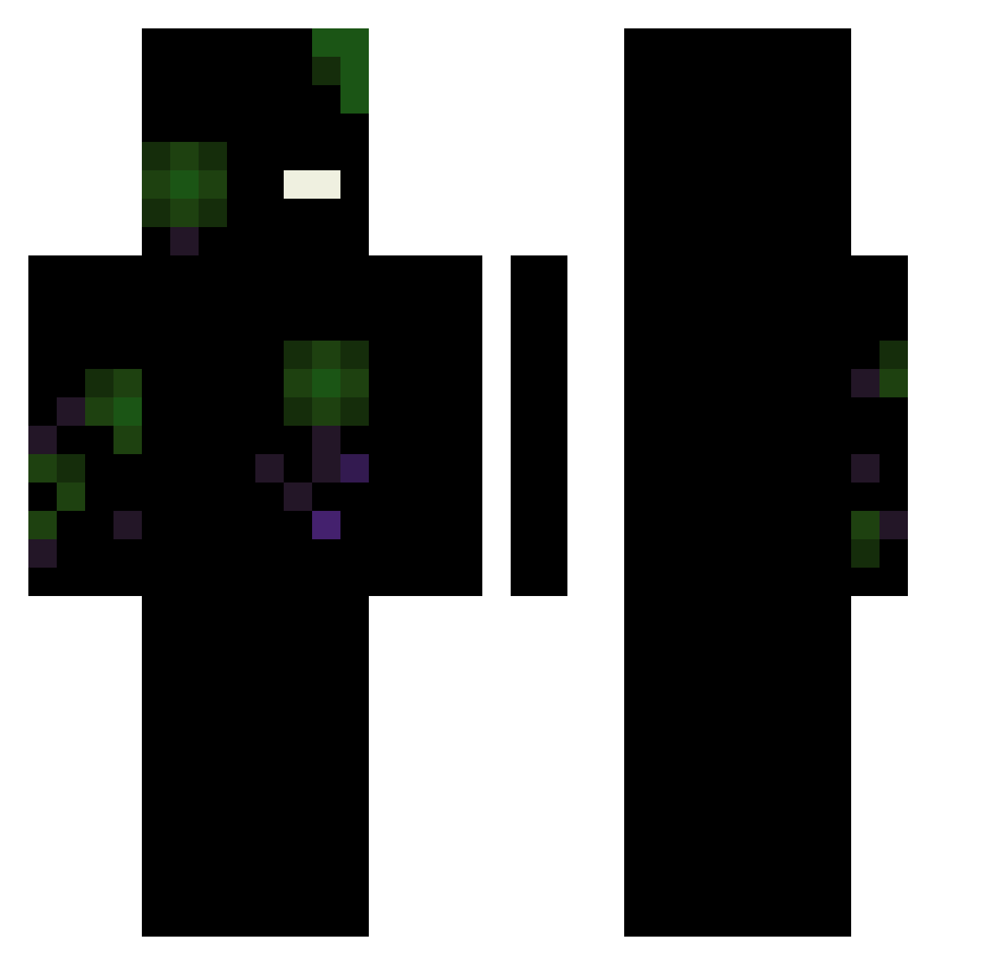 Crni__ Minecraft skin, front and back view