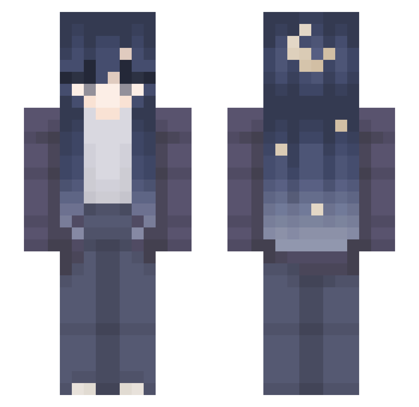 CyberGhoulVA_TTV Minecraft skin, front and back view