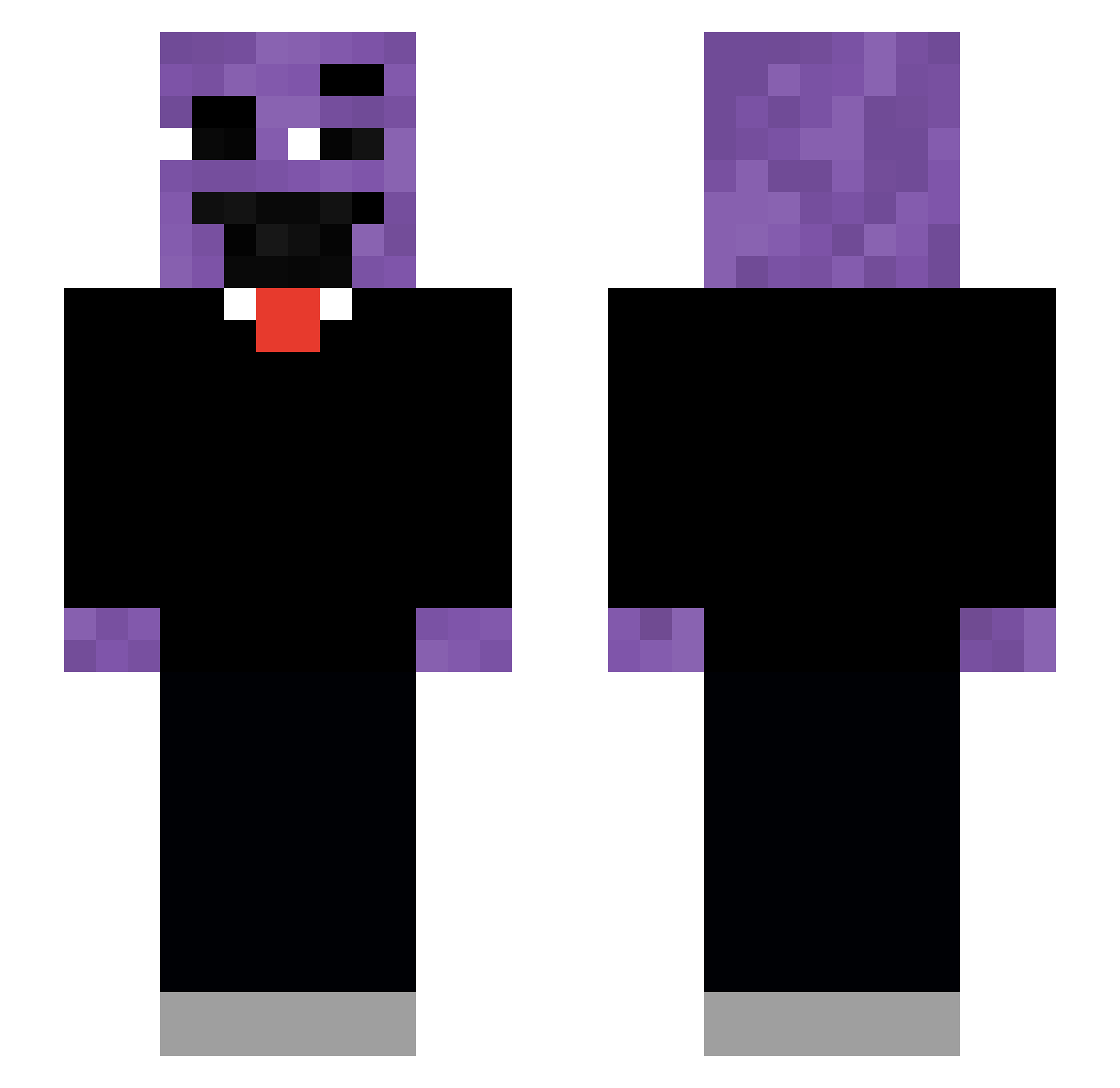 Miki_223 Minecraft skin, front and back view