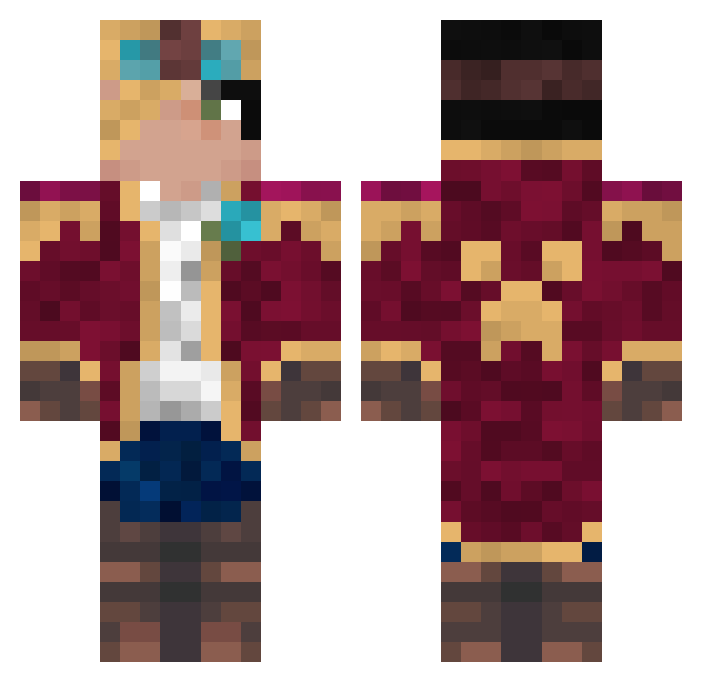 L0rd_x Minecraft skin, front and back view