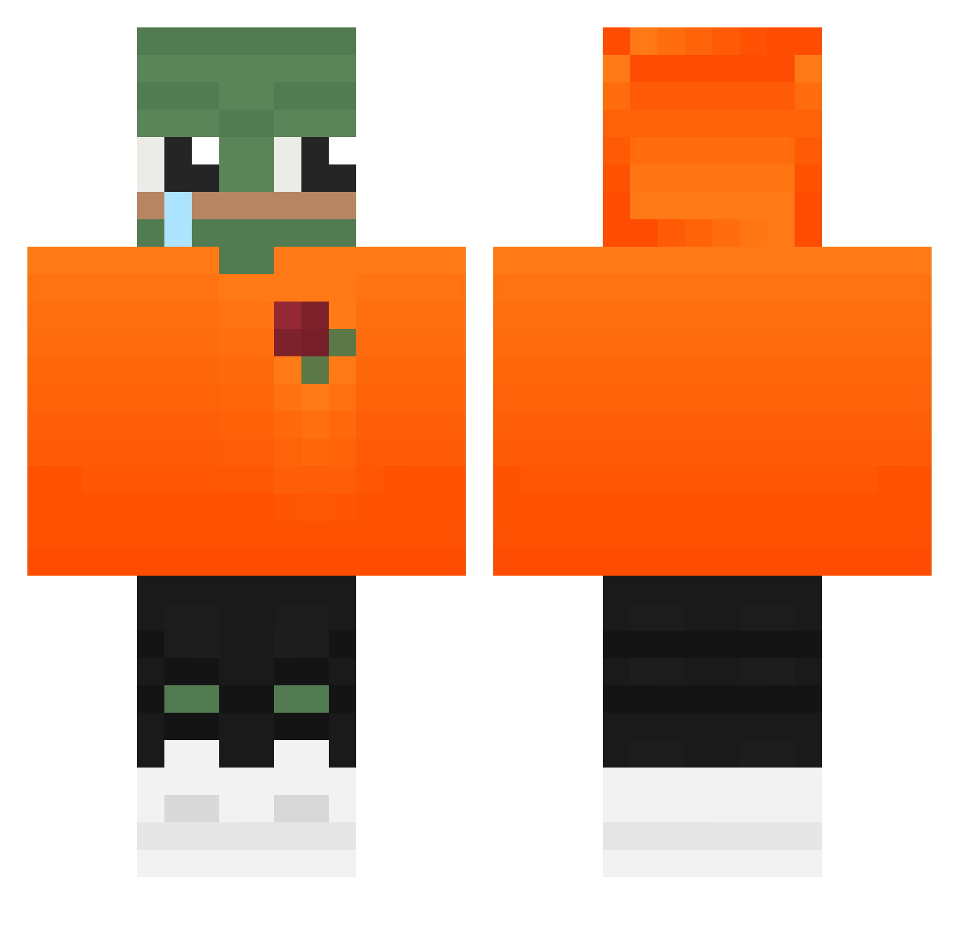 _Weum_ Minecraft skin, front and back view