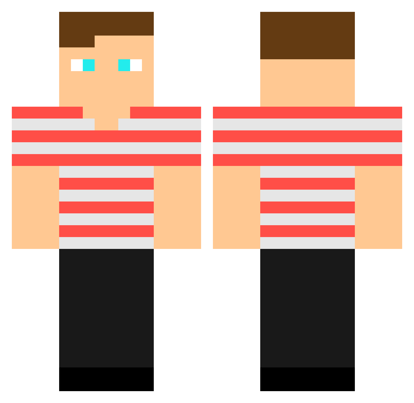vana_che Minecraft skin, front and back view