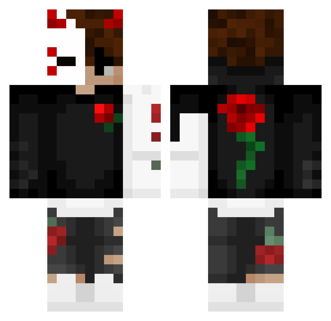 JayWay81 Minecraft skin, front and back view