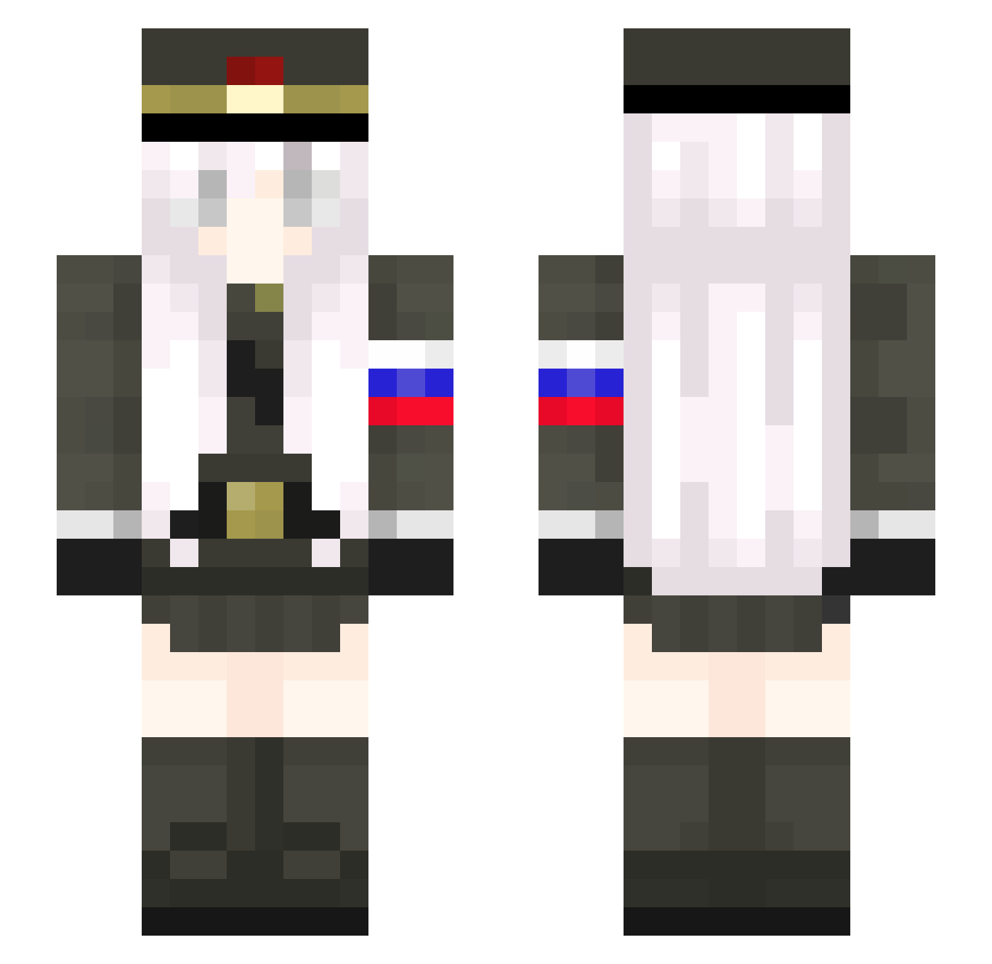 csesiak Minecraft skin, front and back view
