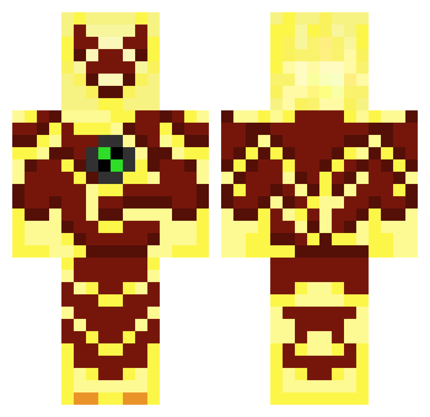 gudtzu Minecraft skin, front and back view