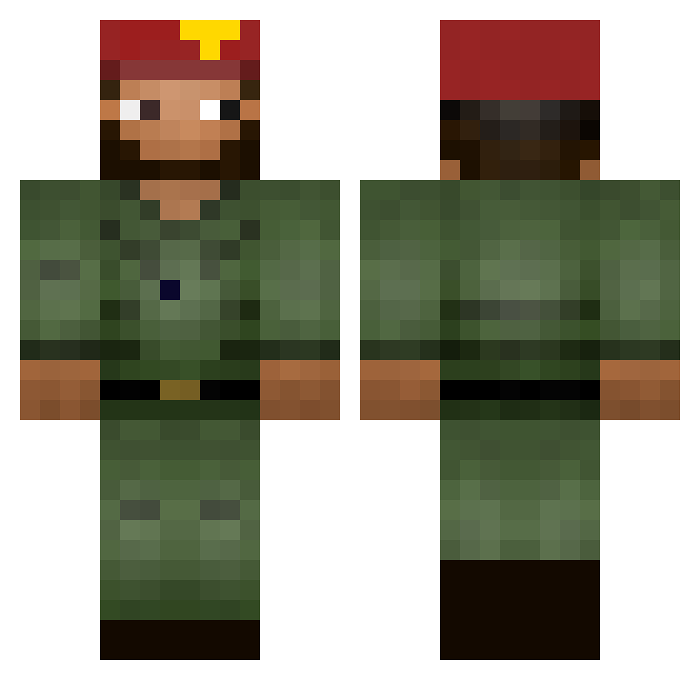 0_27 Minecraft skin, front and back view