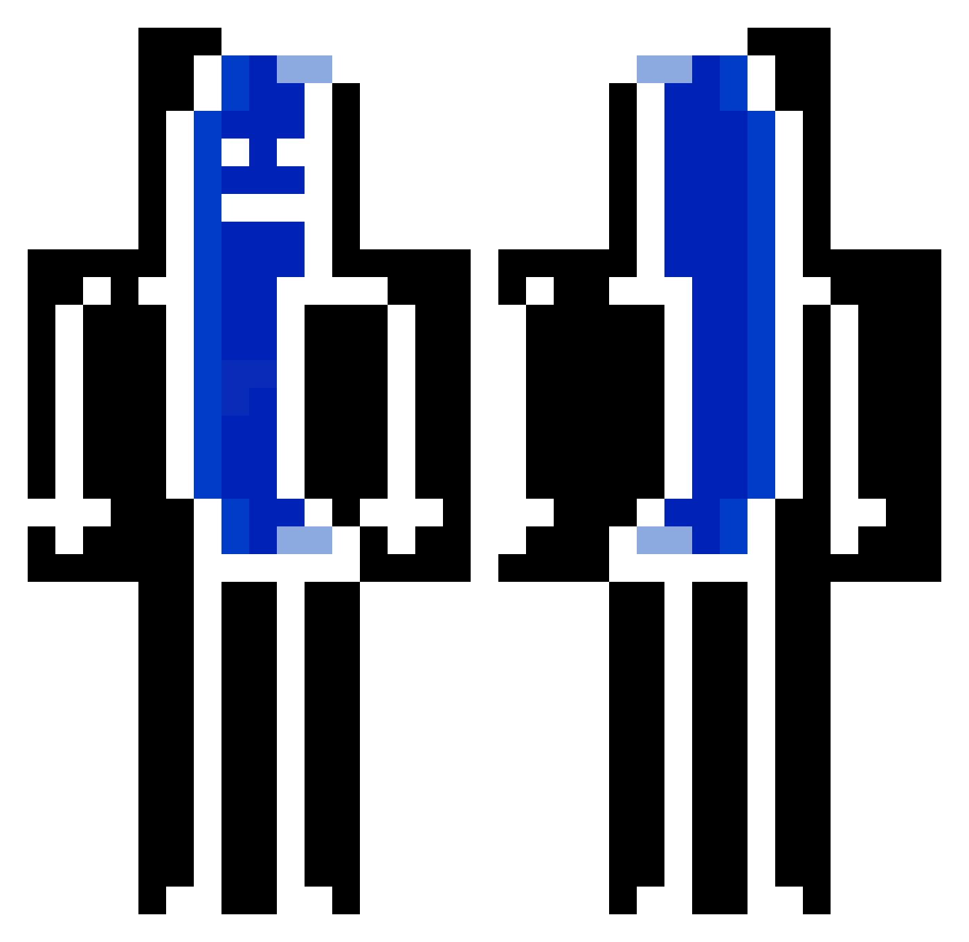 famedream Minecraft skin, front and back view