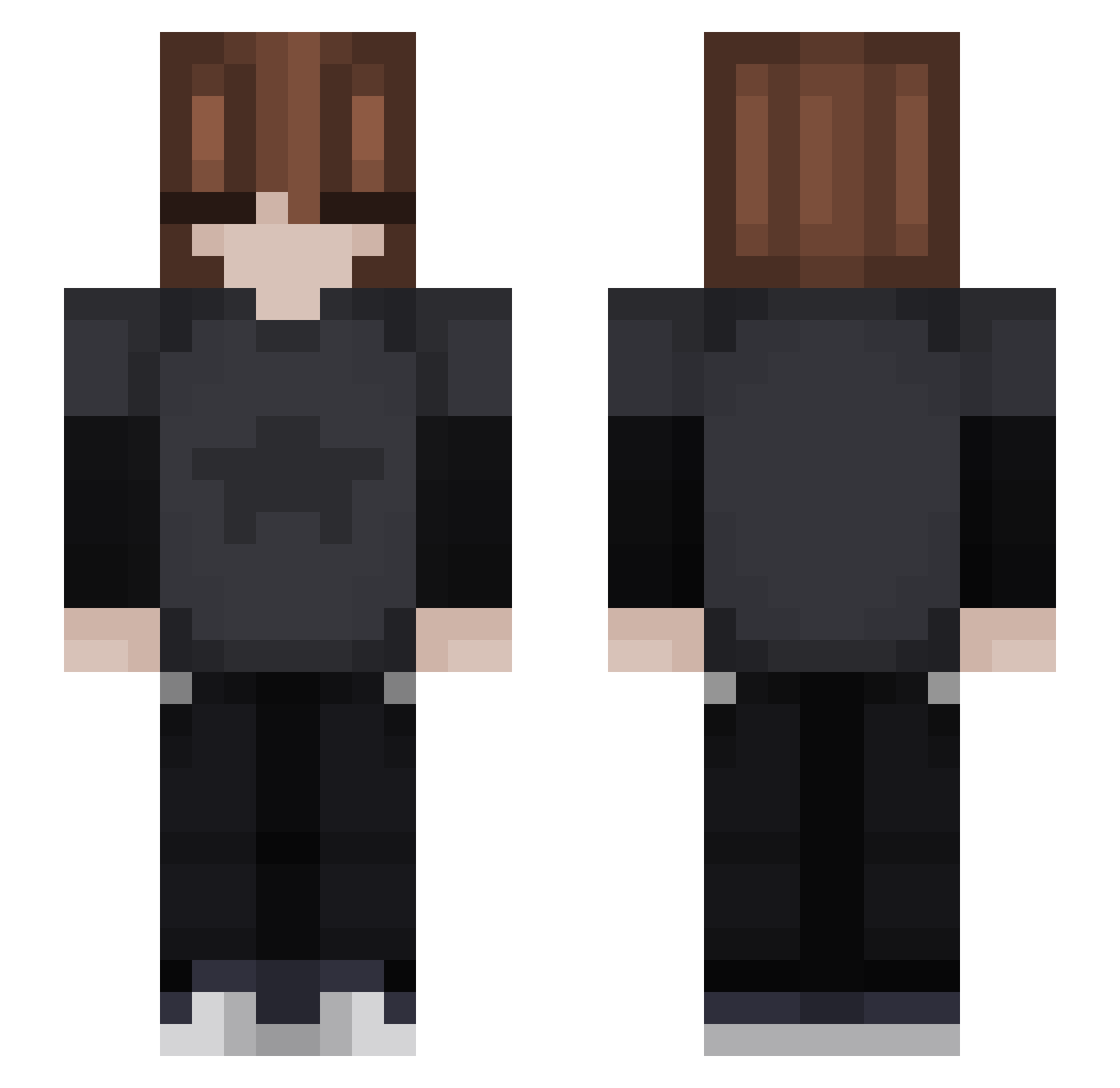 Darka2667 Minecraft skin, front and back view